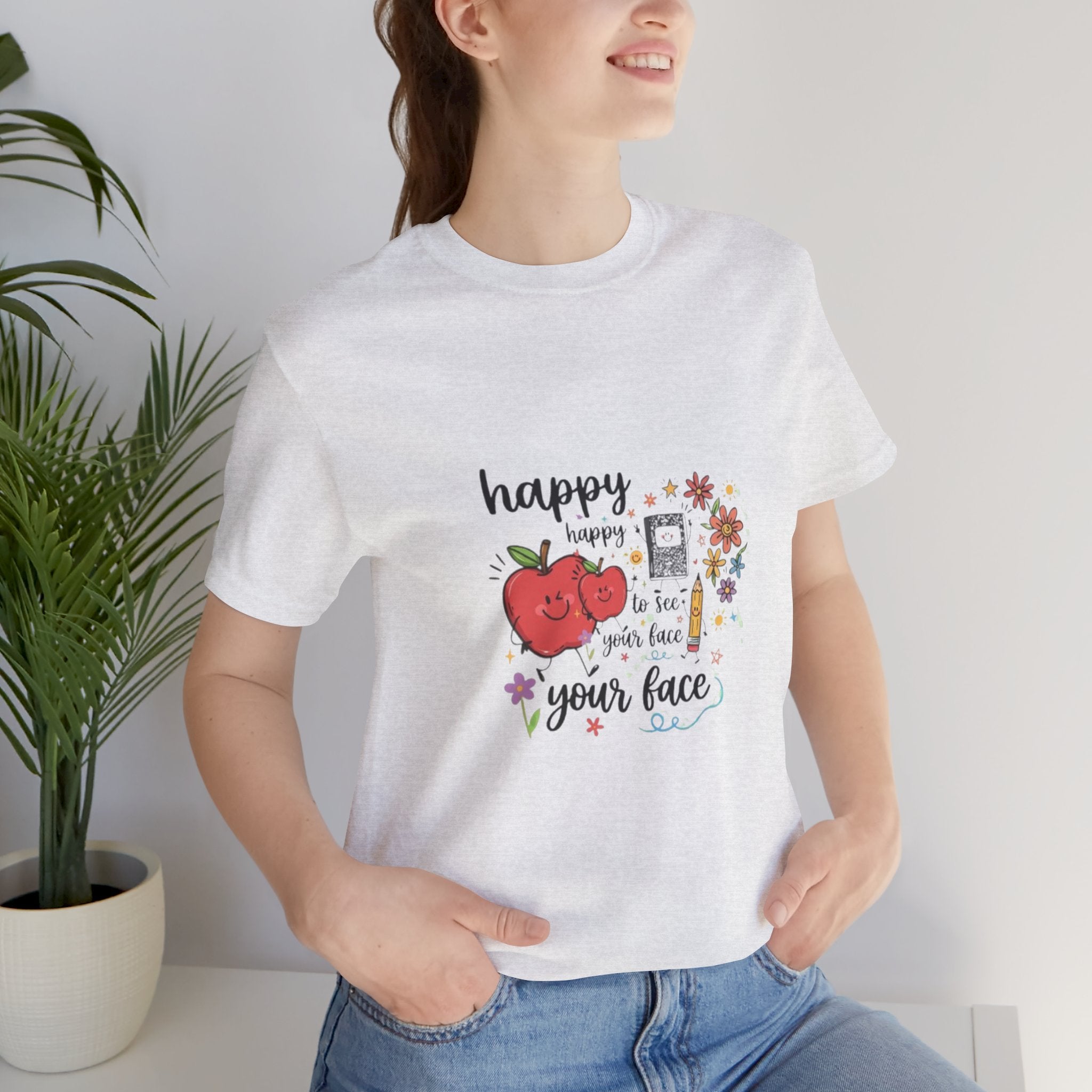 Happy to See Your Face T-Shirt | Cute Kawaii Tomato Graphic Tee