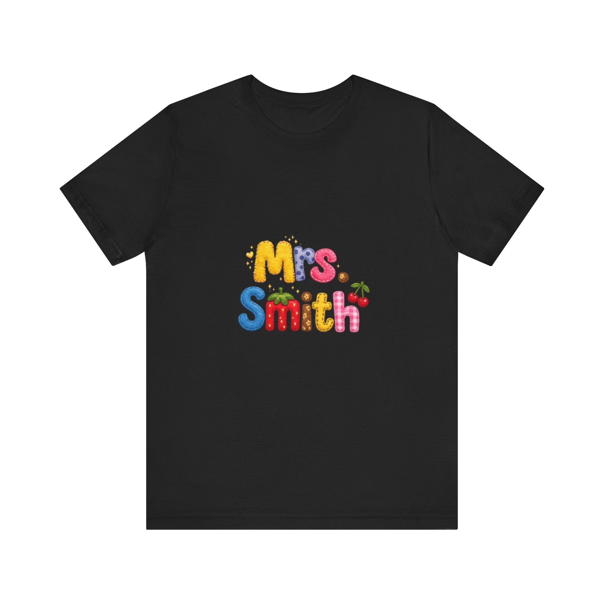 Mrs. Smith colorful bubble letters shirt | teacher name tee| Back to school Teacher Gift| teacher Gift