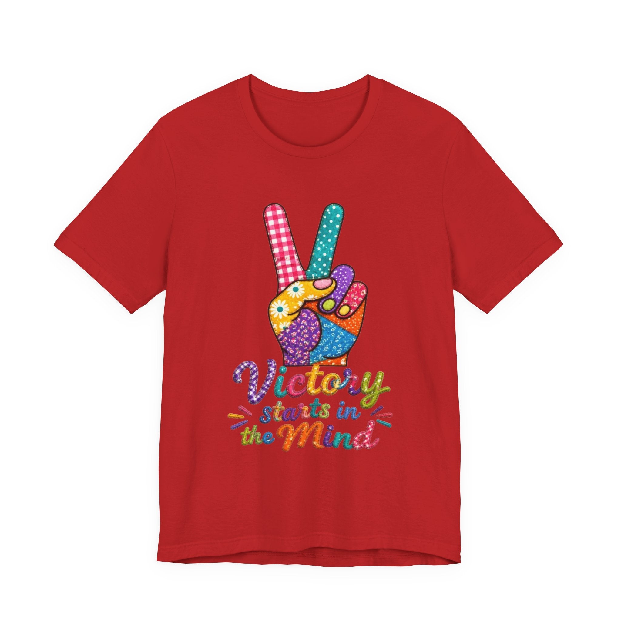 Victory Starts in the Mind Tee | Peace Sign Graphic T-Shirt
