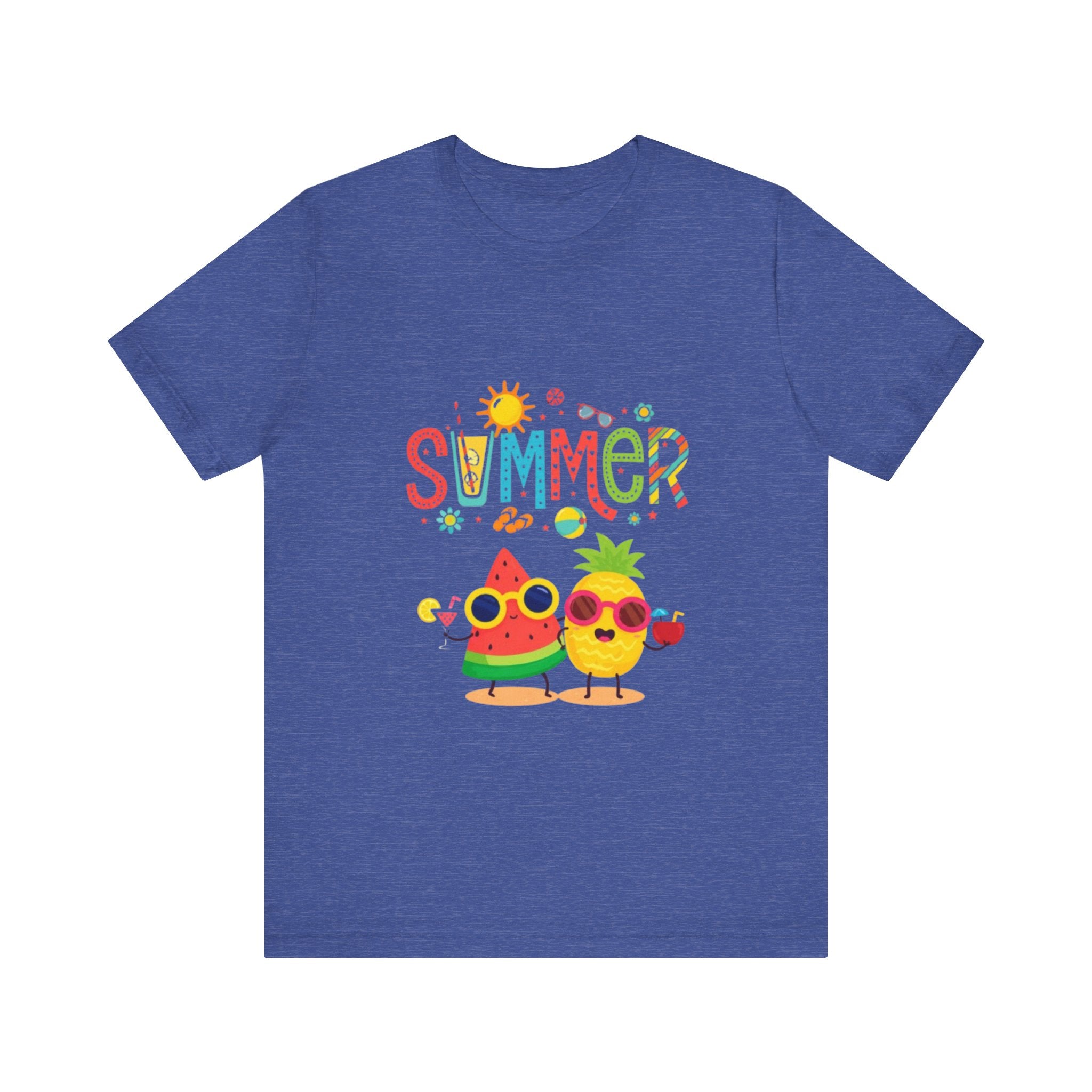 Summer Fruit Friends T-Shirt | Watermelon Pineapple Cute Graphic Tee