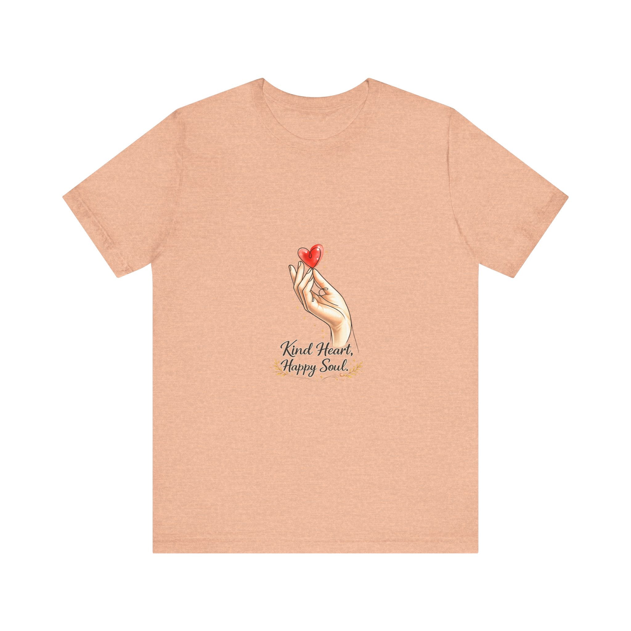 Hand Holding Heart illustration Kind Heart Happy Soul T-Shirt | White Tee
