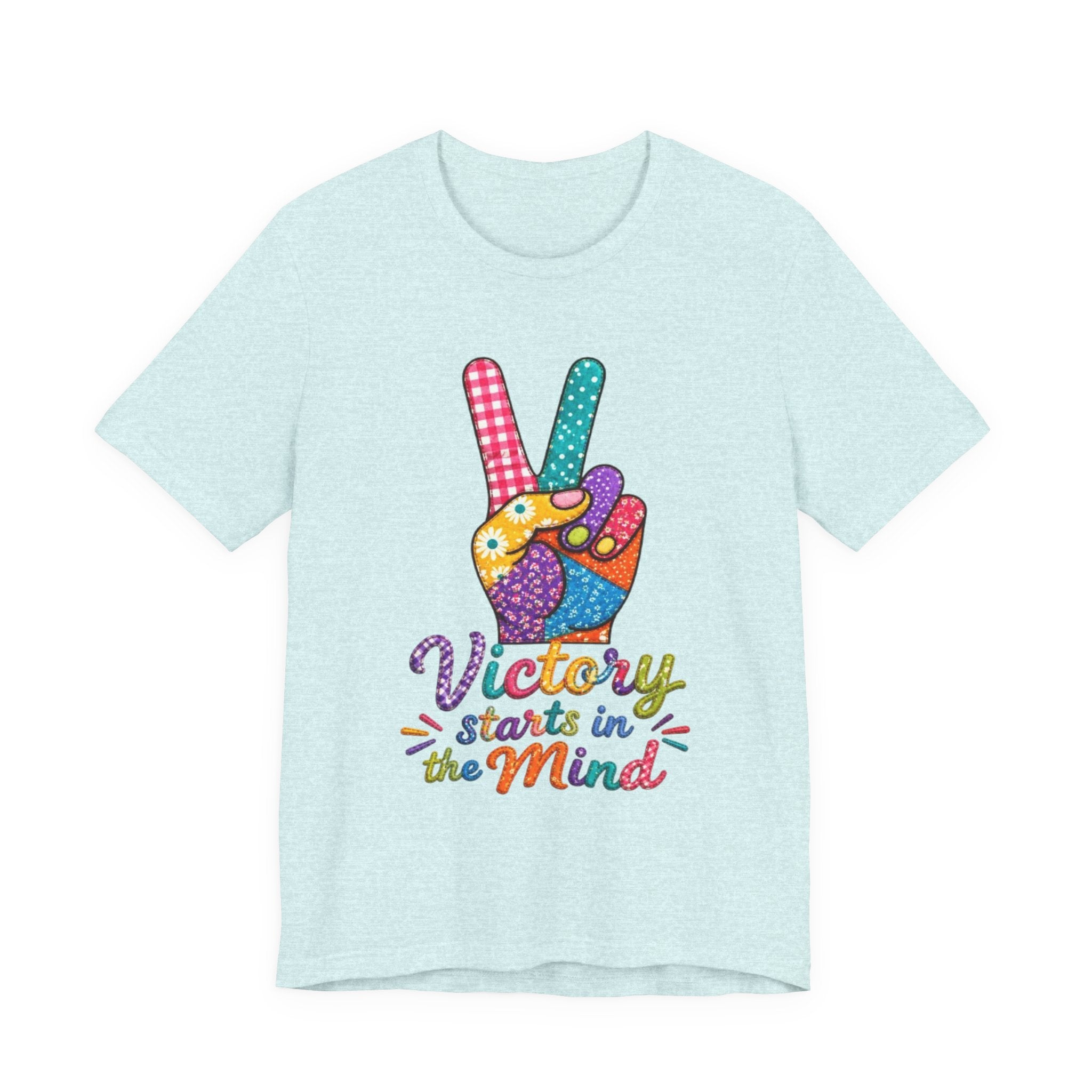 Victory Starts in the Mind Tee | Peace Sign Graphic T-Shirt