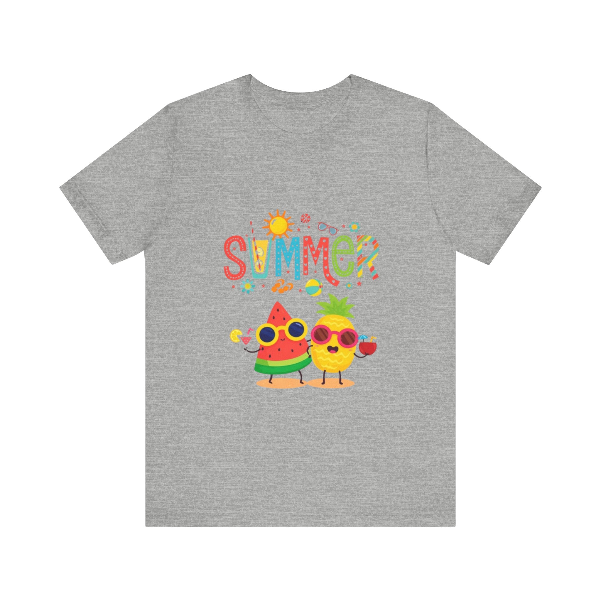 Summer Fruit Friends T-Shirt | Watermelon Pineapple Cute Graphic Tee