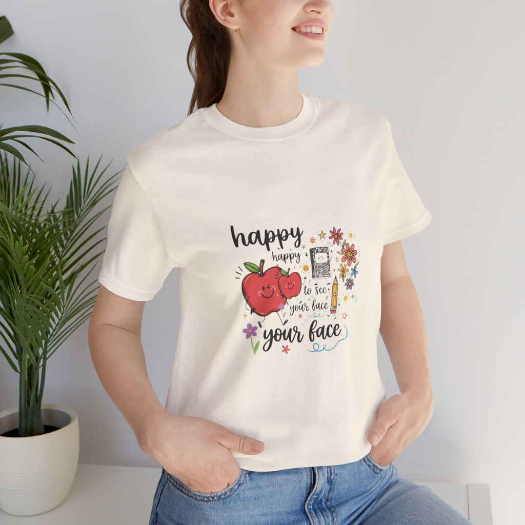 Happy to See Your Face T-Shirt | Cute Kawaii Tomato Graphic Tee