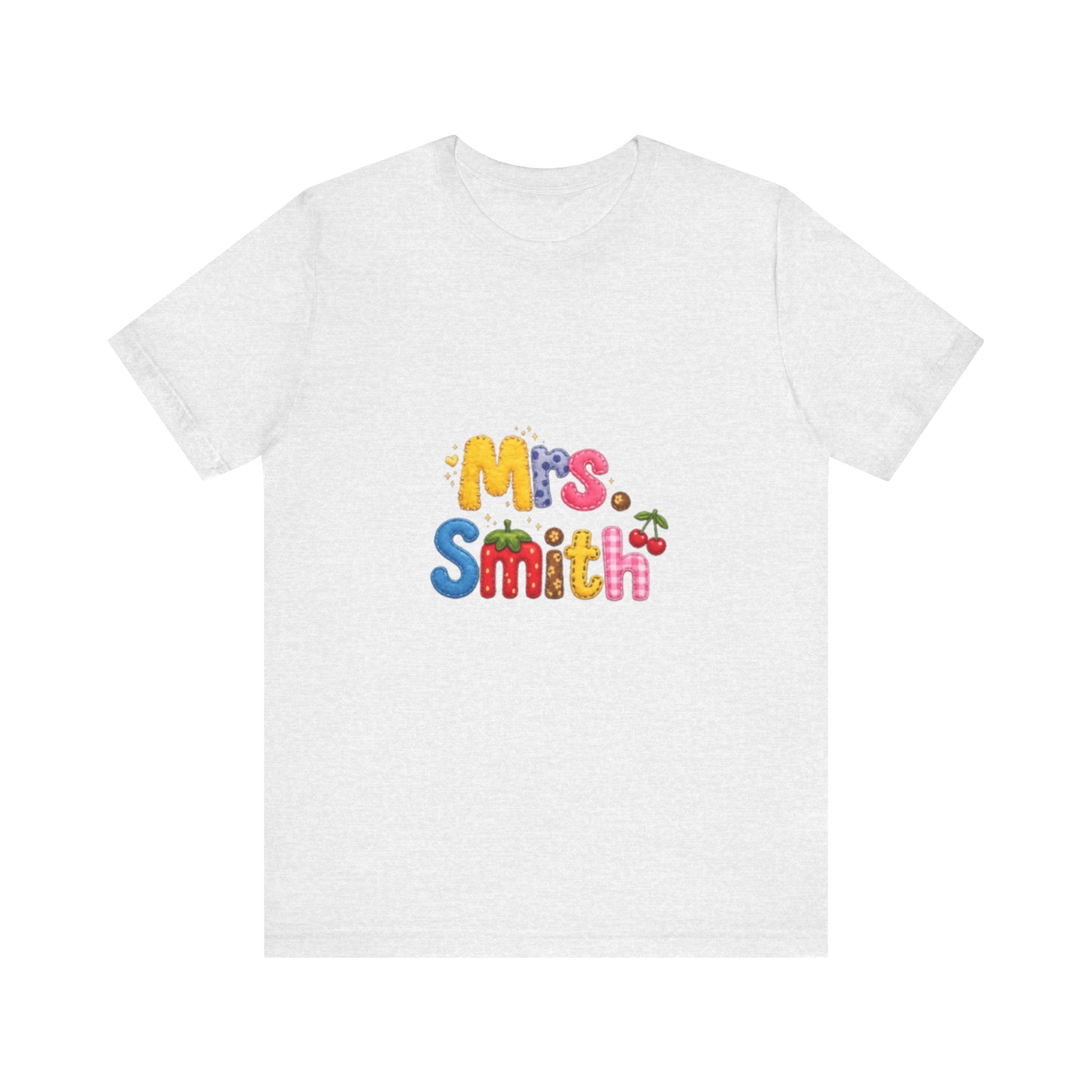 Mrs. Smith colorful bubble letters shirt | teacher name tee| Back to school Teacher Gift| teacher Gift