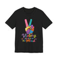 Victory Starts in the Mind Tee | Peace Sign Graphic T-Shirt