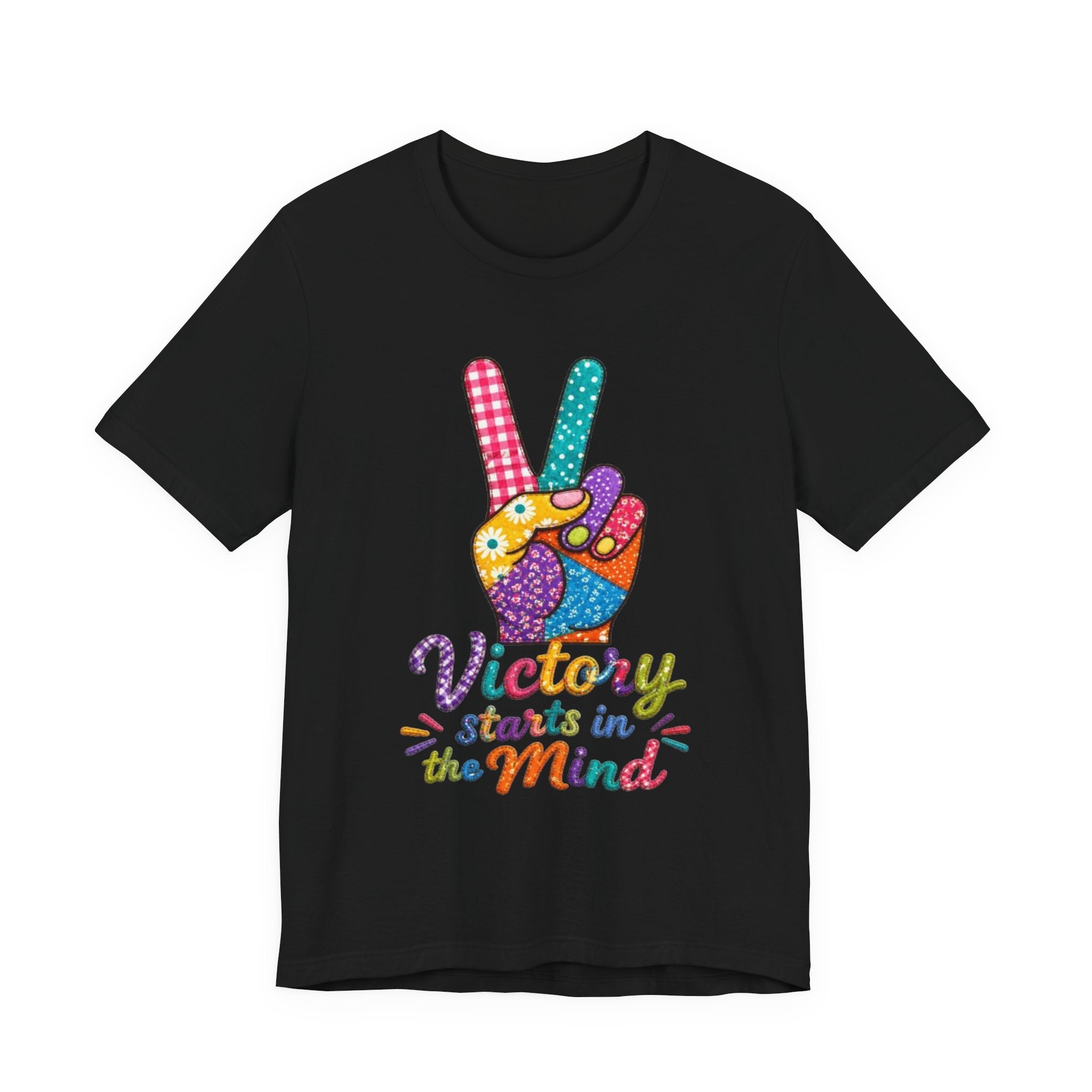 Victory Starts in the Mind Tee | Peace Sign Graphic T-Shirt