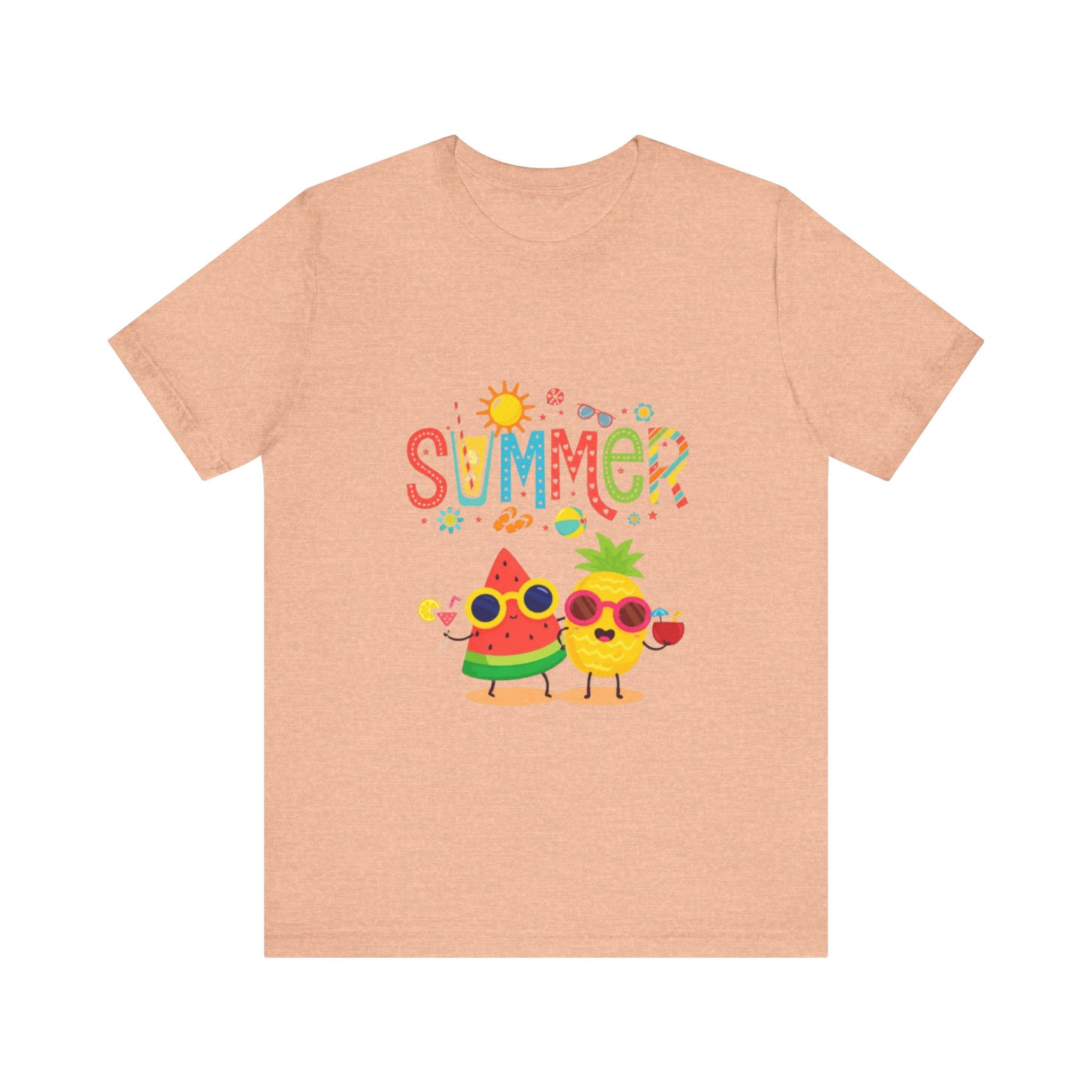 Summer Fruit Friends T-Shirt | Watermelon Pineapple Cute Graphic Tee
