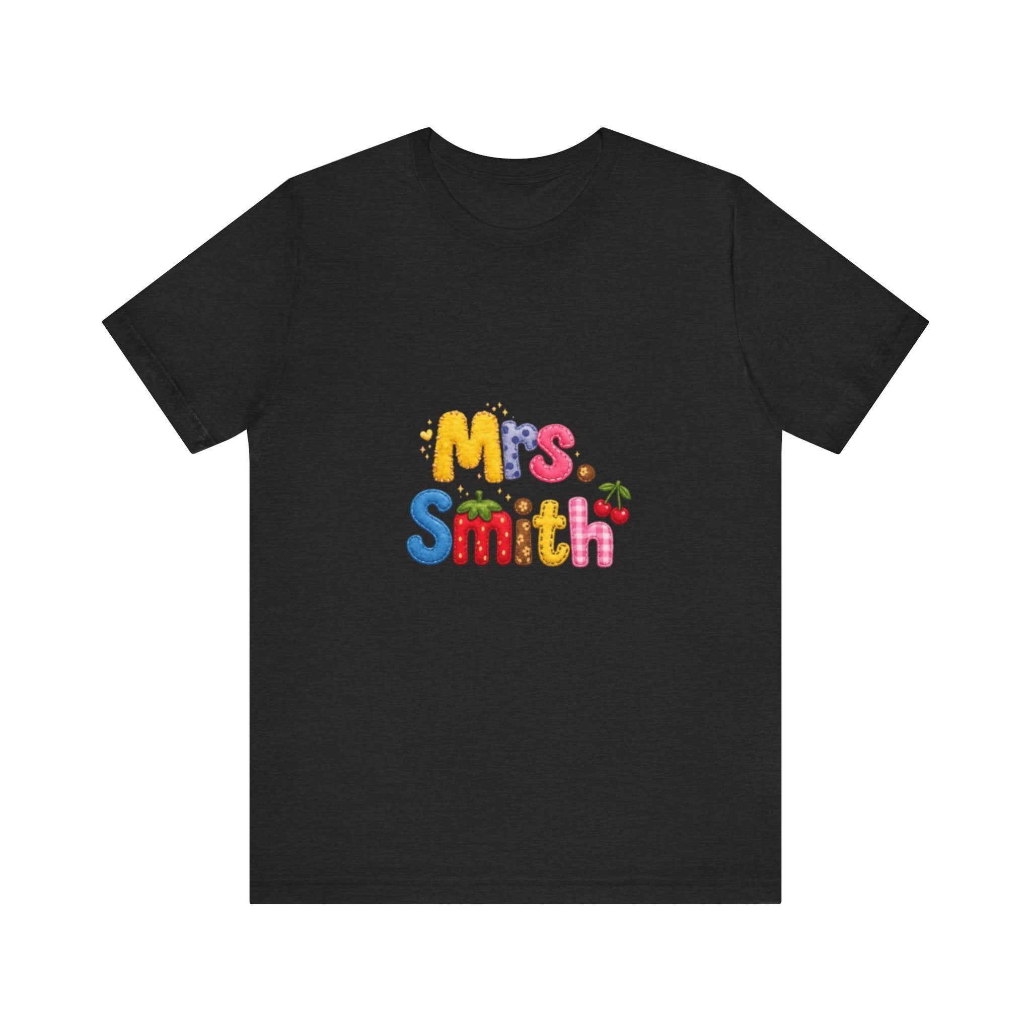 Mrs. Smith colorful bubble letters shirt | teacher name tee| Back to school Teacher Gift| teacher Gift