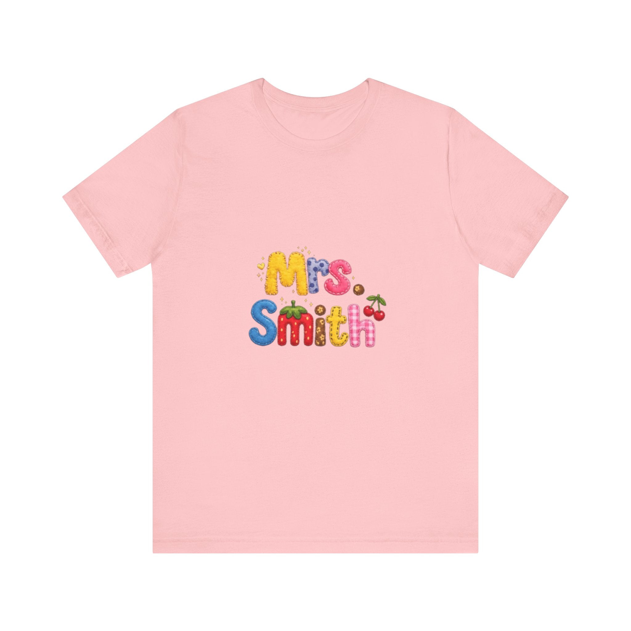 Mrs. Smith colorful bubble letters shirt | teacher name tee| Back to school Teacher Gift| teacher Gift