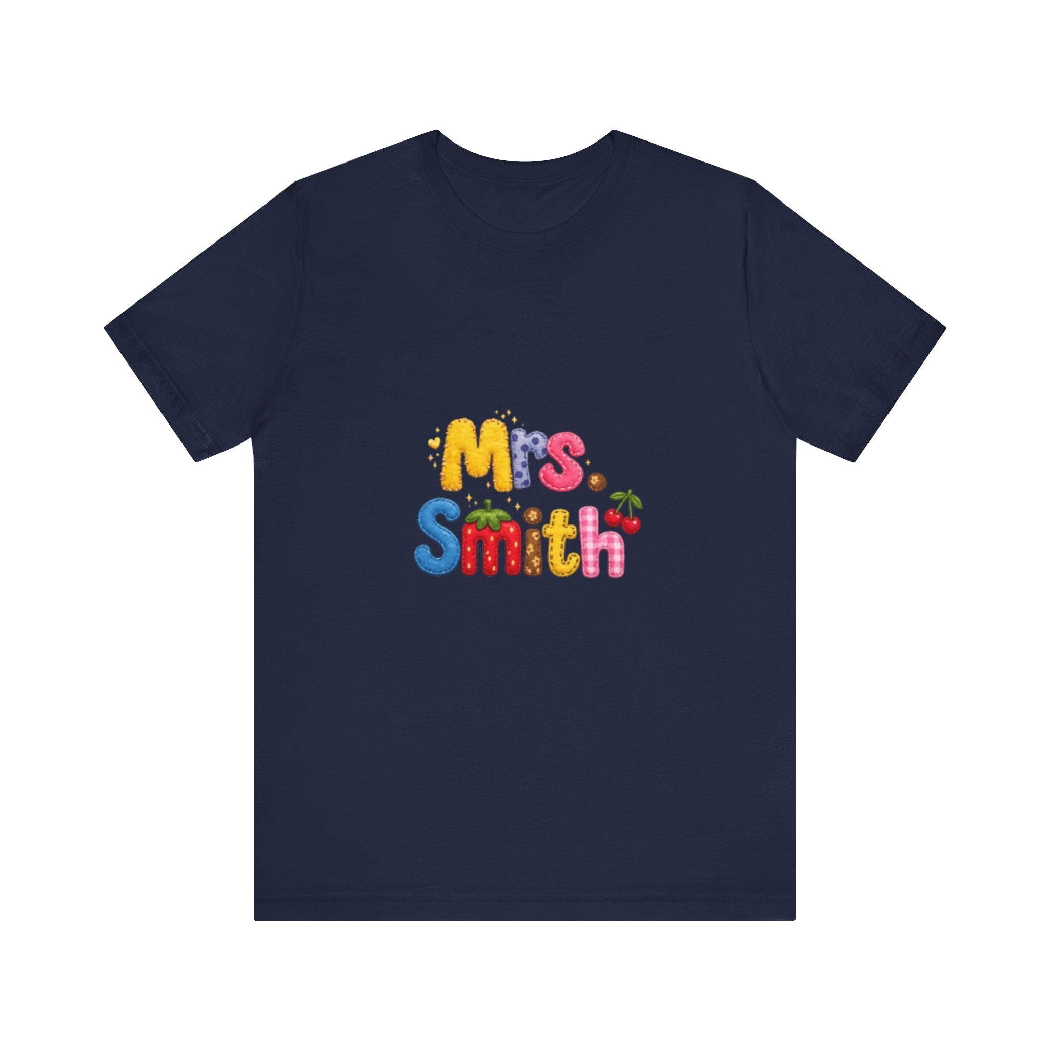 Mrs. Smith colorful bubble letters shirt | teacher name tee| Back to school Teacher Gift| teacher Gift
