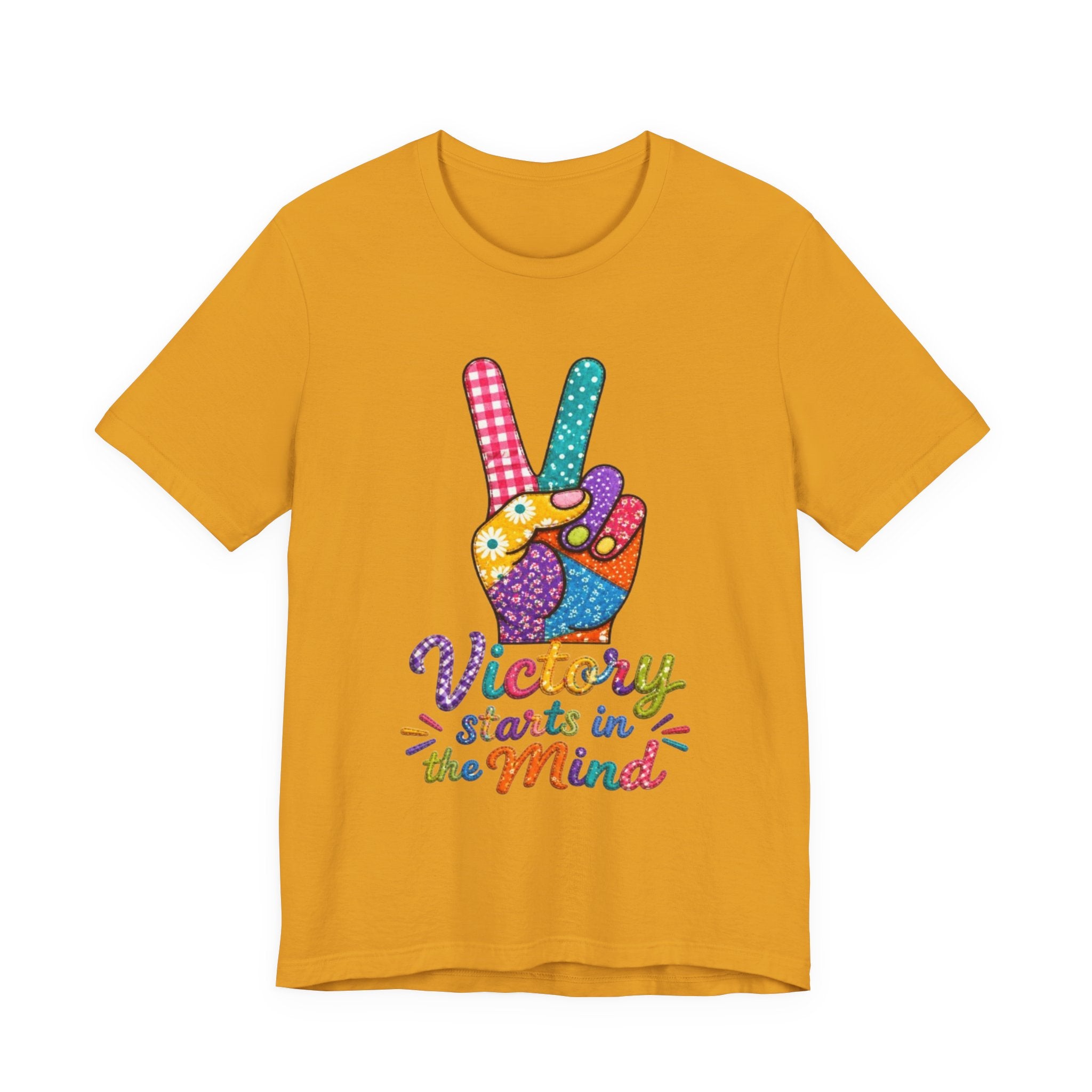 Victory Starts in the Mind Tee | Peace Sign Graphic T-Shirt