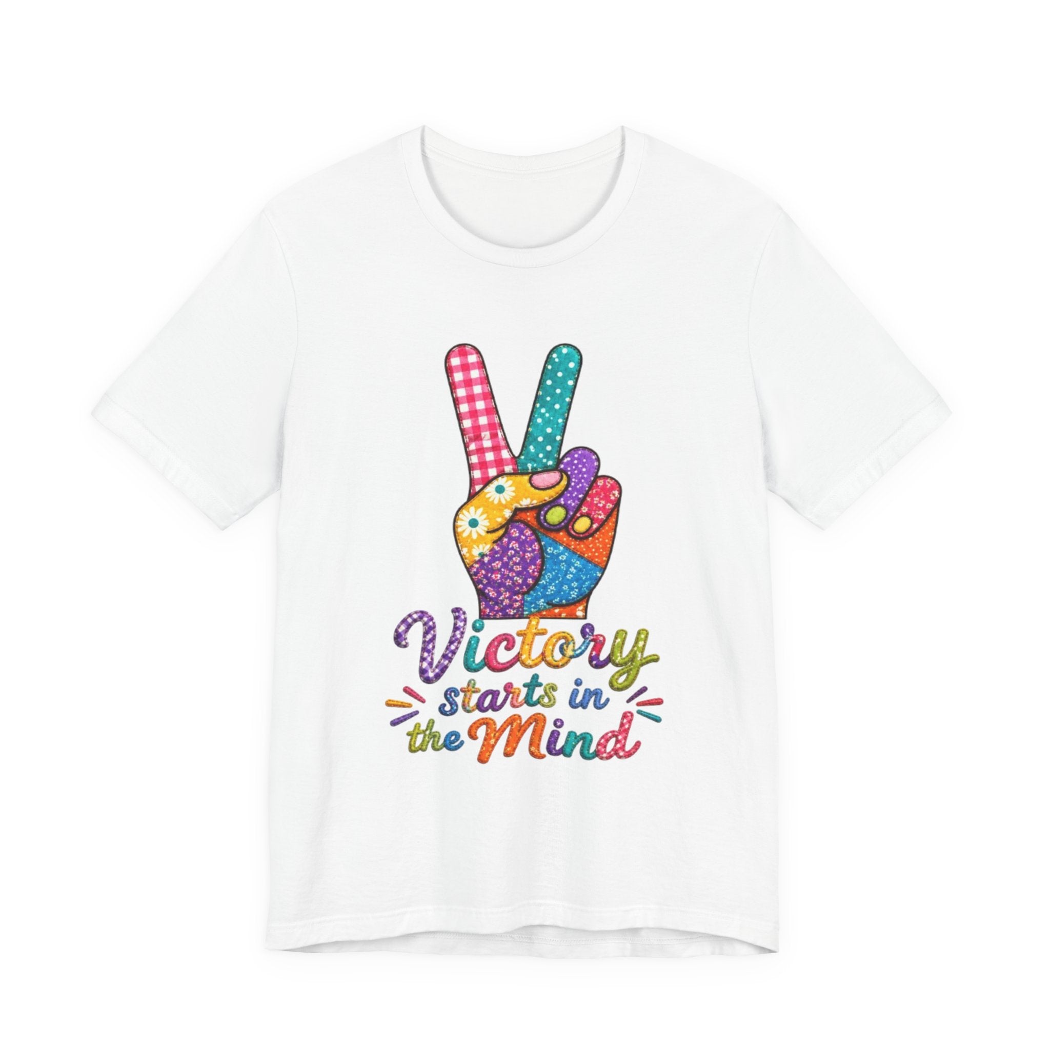 Victory Starts in the Mind Tee | Peace Sign Graphic T-Shirt
