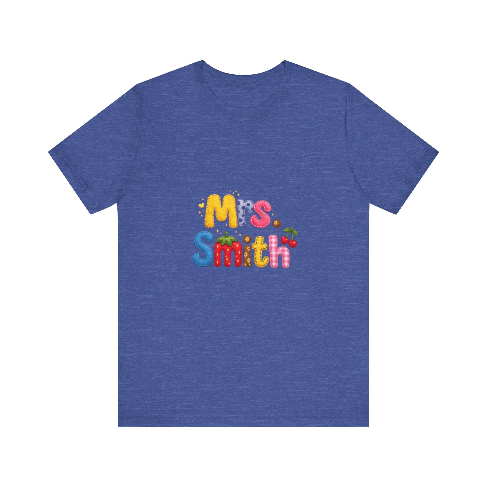Mrs. Smith colorful bubble letters shirt | teacher name tee| Back to school Teacher Gift| teacher Gift