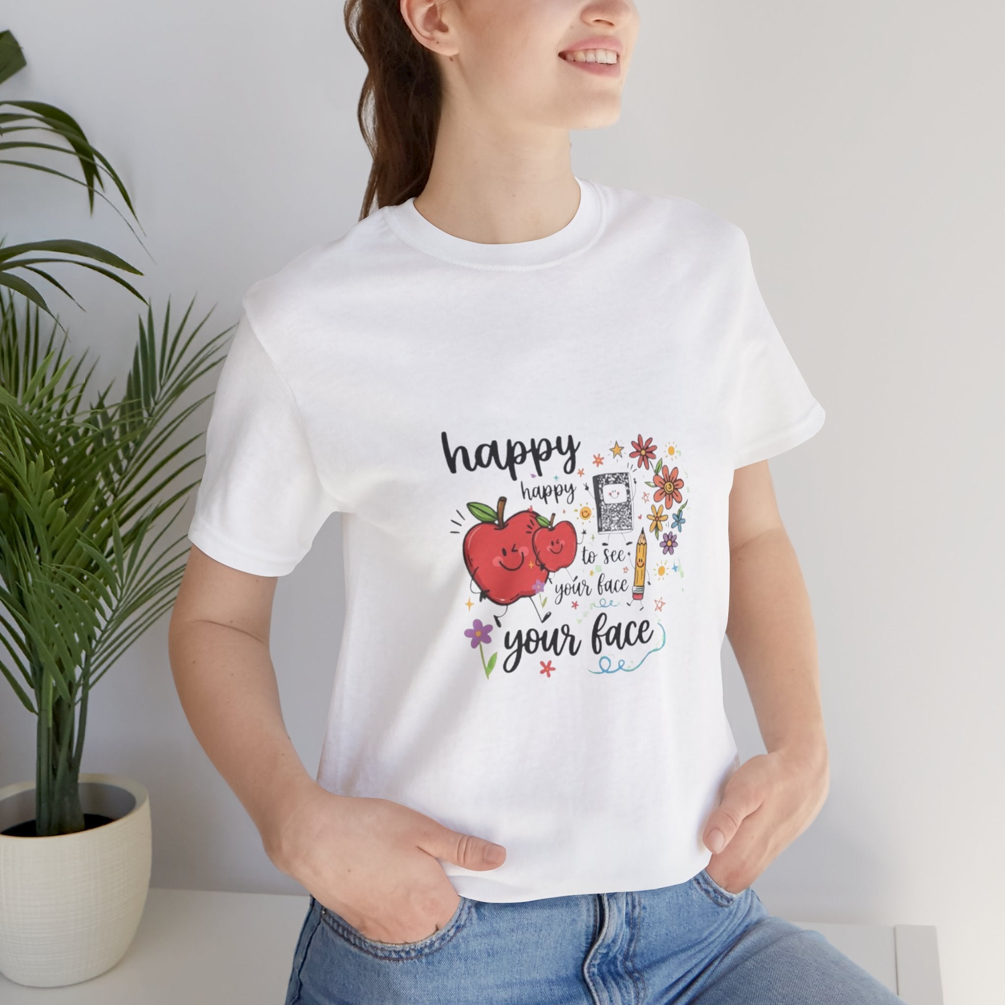 Happy to See Your Face T-Shirt | Cute Kawaii Tomato Graphic Tee