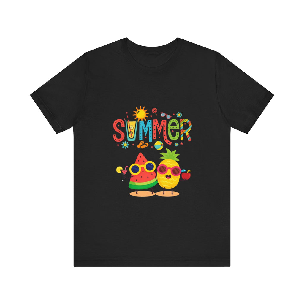 Summer Fruit Friends T-Shirt | Watermelon Pineapple Cute Graphic Tee