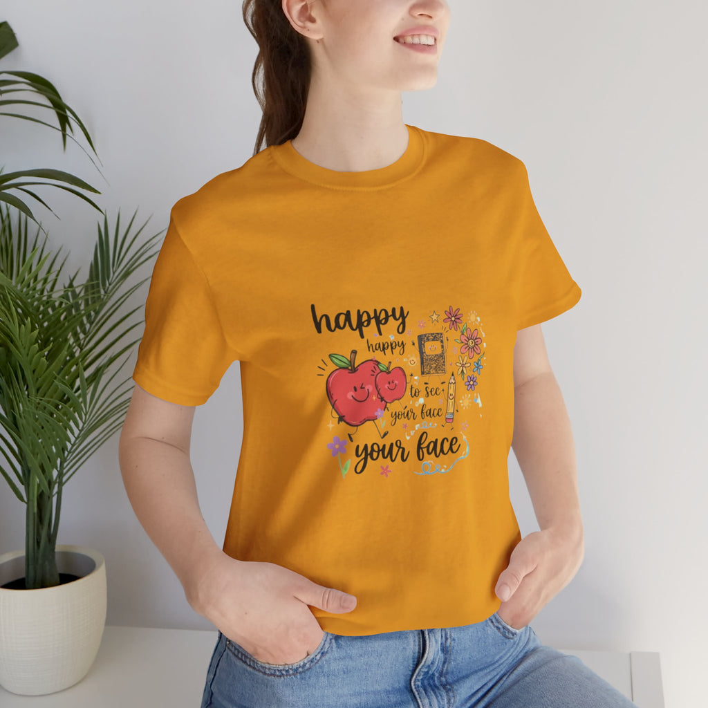 Happy to See Your Face T-Shirt | Cute Kawaii Tomato Graphic Tee