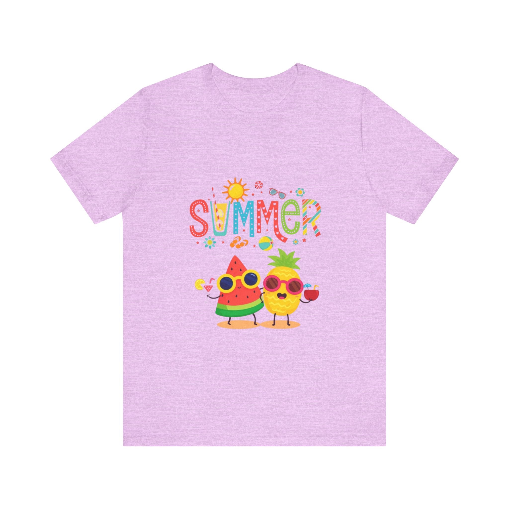 Summer Fruit Friends T-Shirt | Watermelon Pineapple Cute Graphic Tee