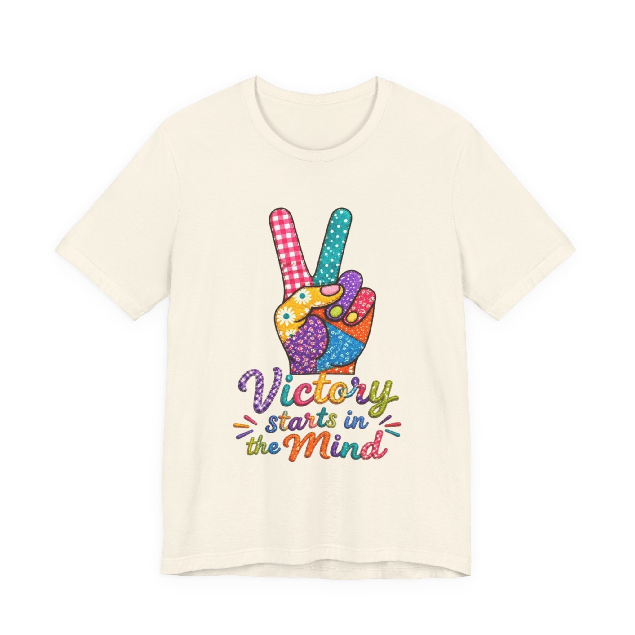 Victory Starts in the Mind Tee | Peace Sign Graphic T-Shirt