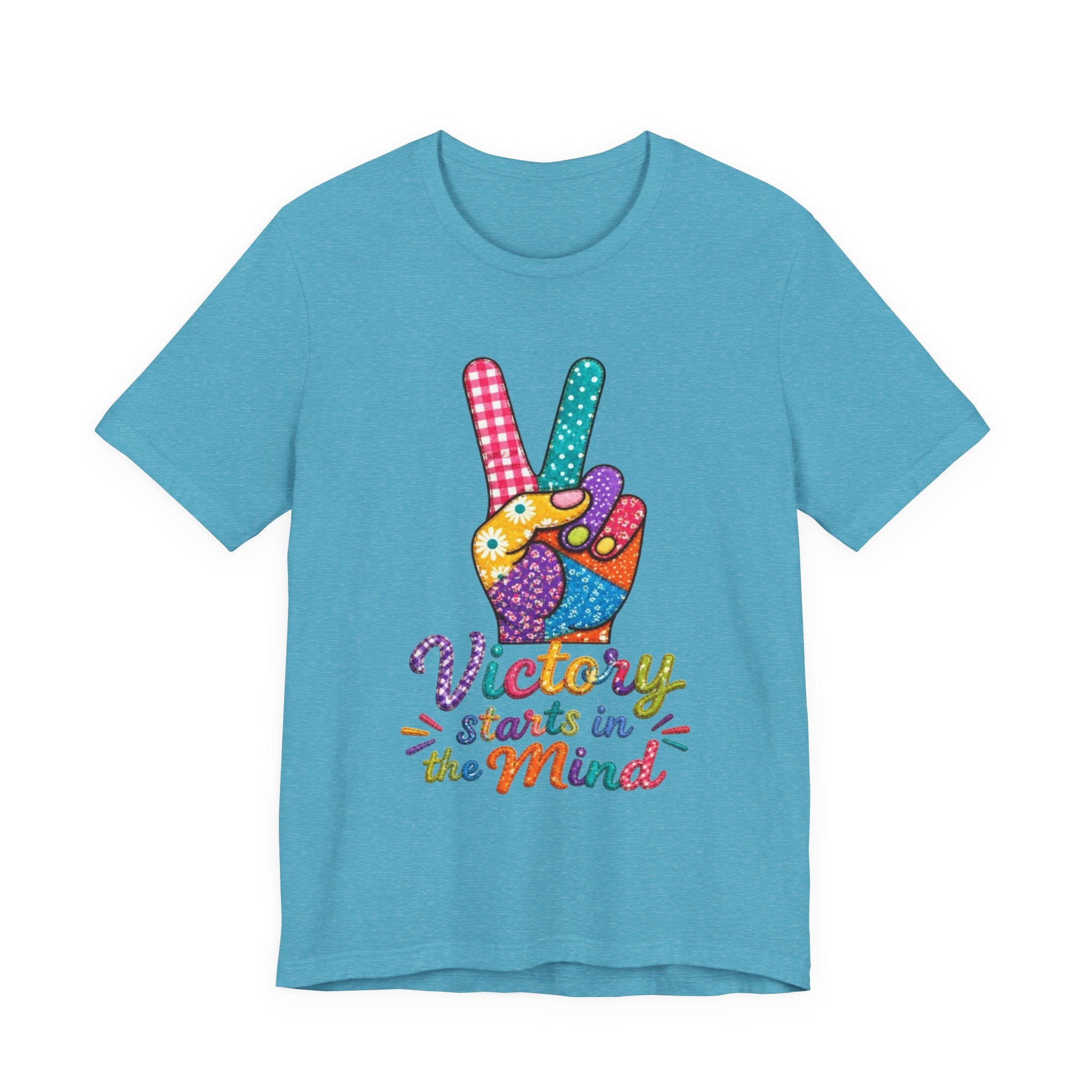 Victory Starts in the Mind Tee | Peace Sign Graphic T-Shirt