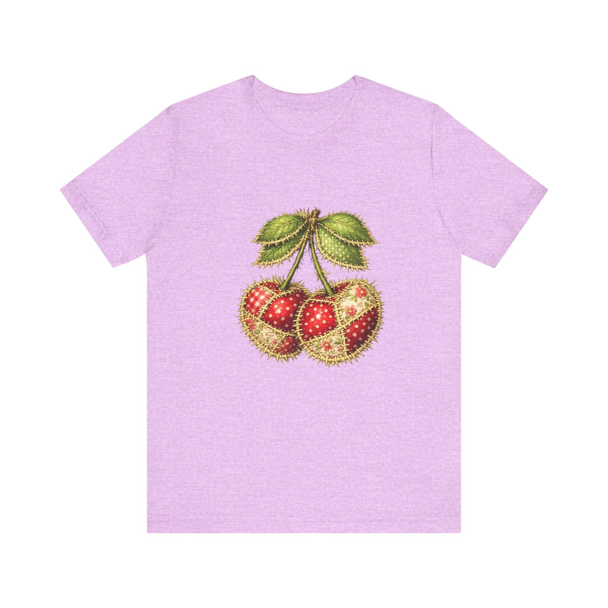 Vintage Botanical Strawberry Illustration Tee | Fruit Cherry Cluster