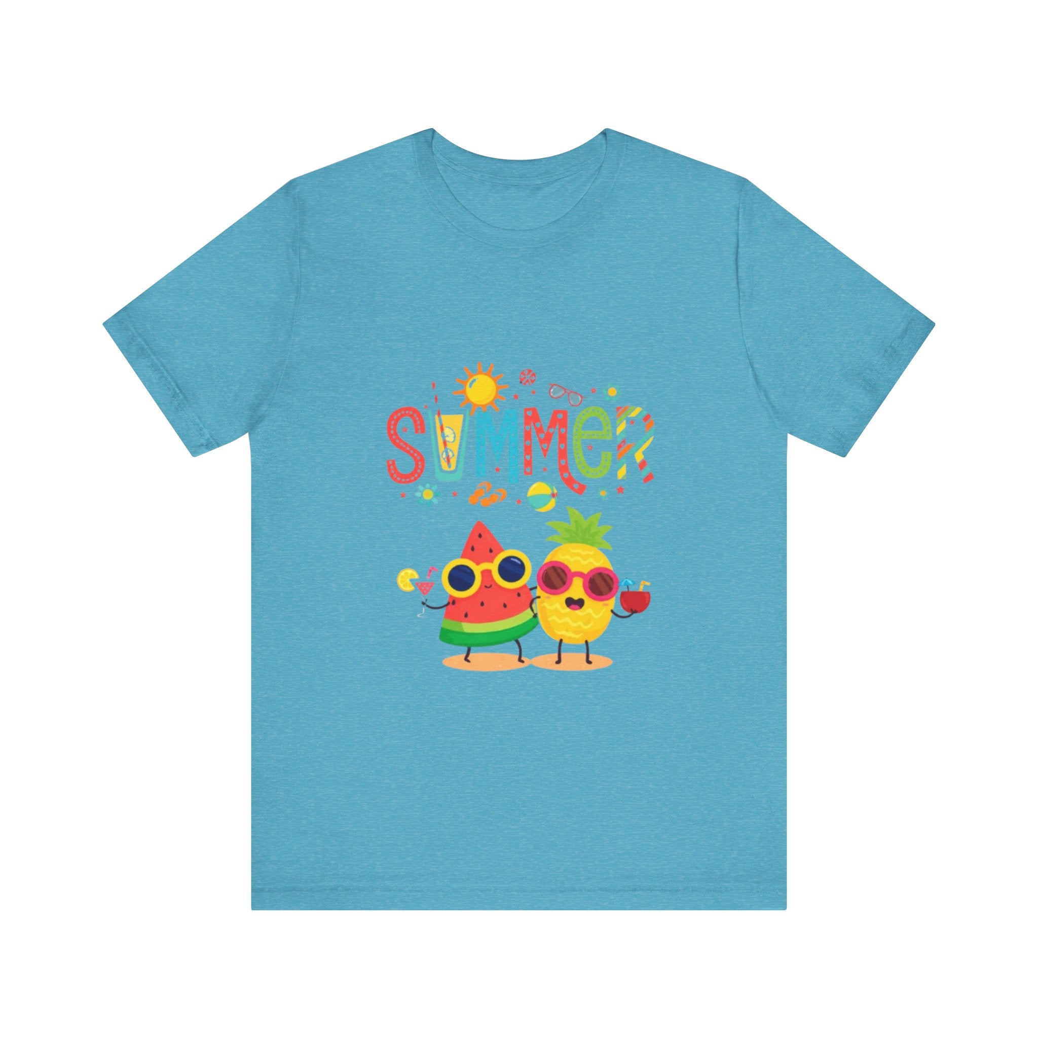 Summer Fruit Friends T-Shirt | Watermelon Pineapple Cute Graphic Tee