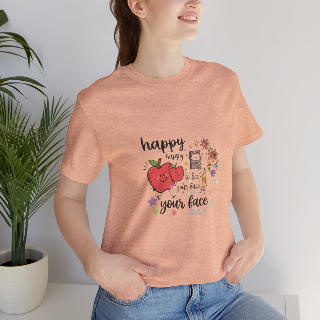Happy to See Your Face T-Shirt | Cute Kawaii Tomato Graphic Tee