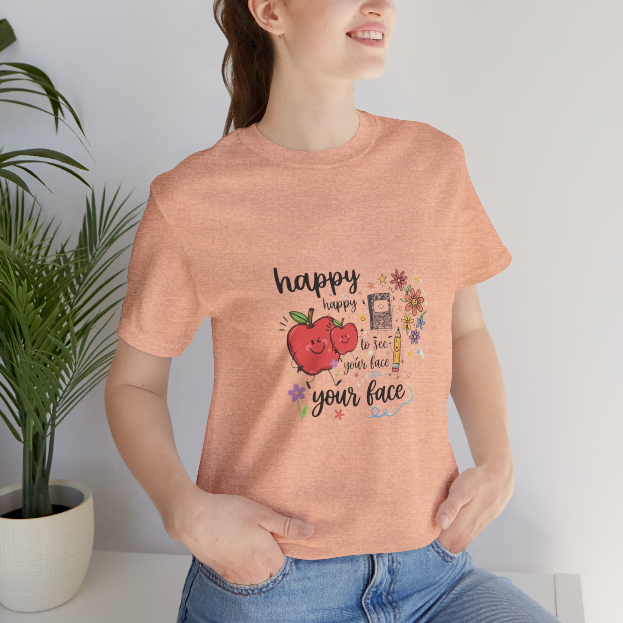 Happy to See Your Face T-Shirt | Cute Kawaii Tomato Graphic Tee
