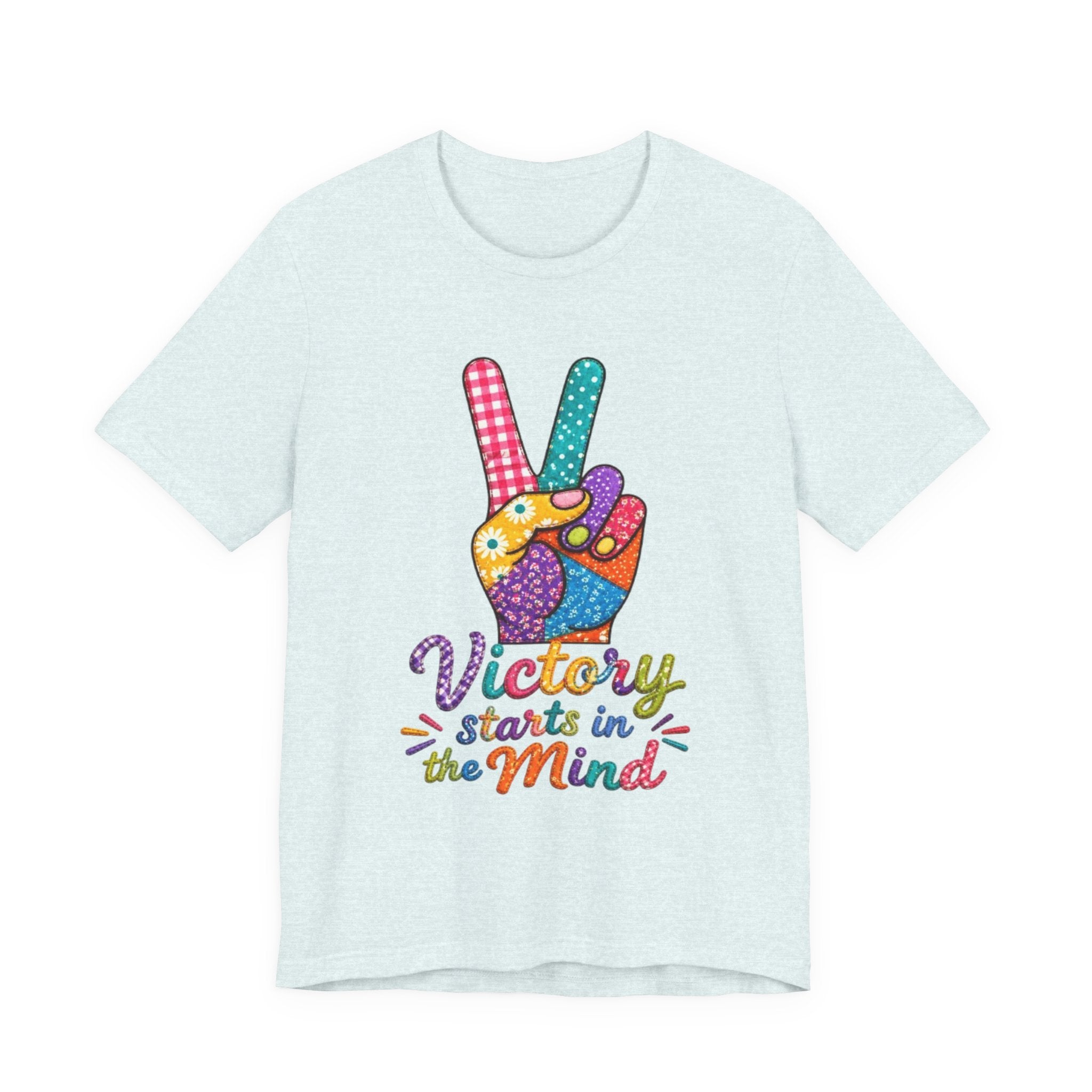 Victory Starts in the Mind Tee | Peace Sign Graphic T-Shirt