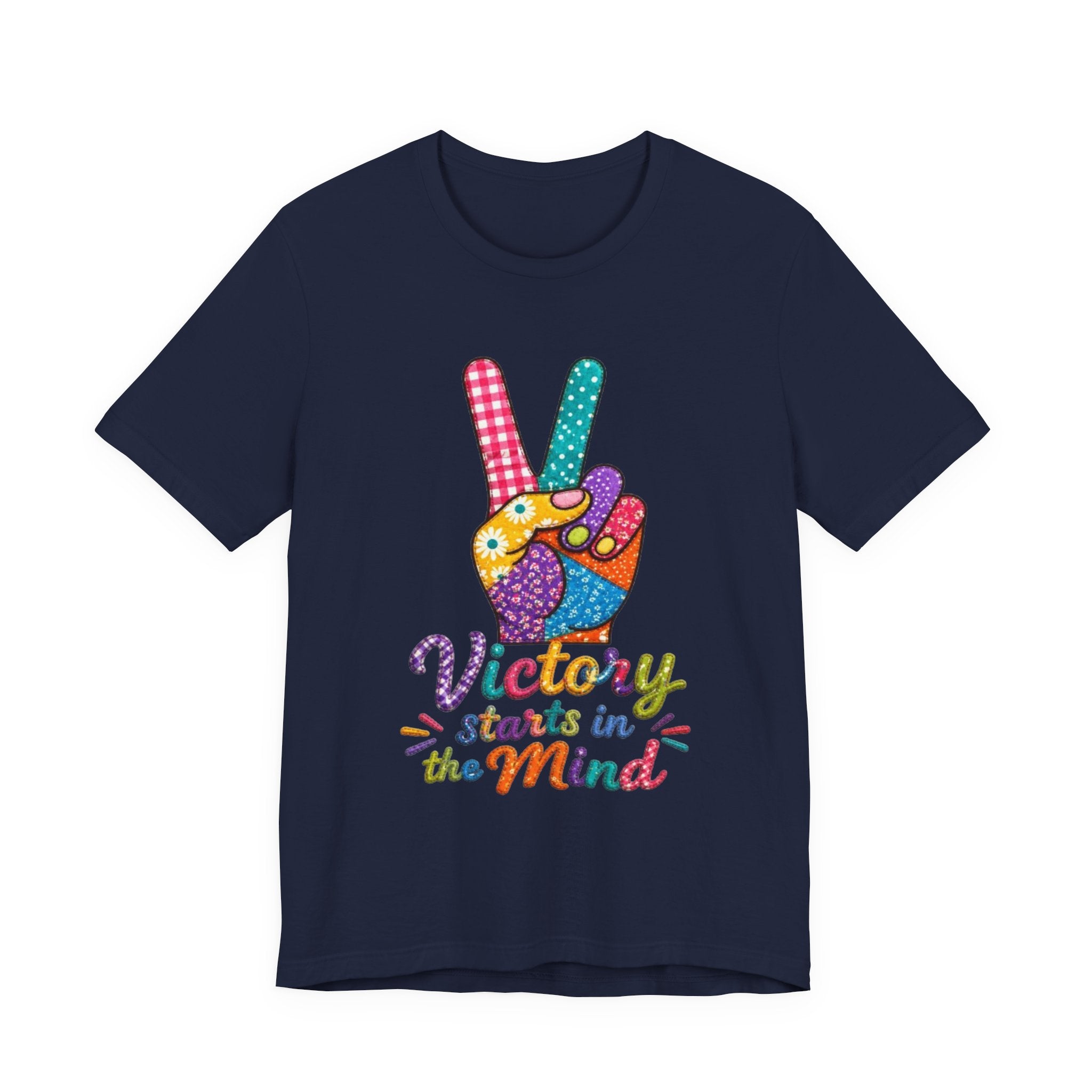 Victory Starts in the Mind Tee | Peace Sign Graphic T-Shirt