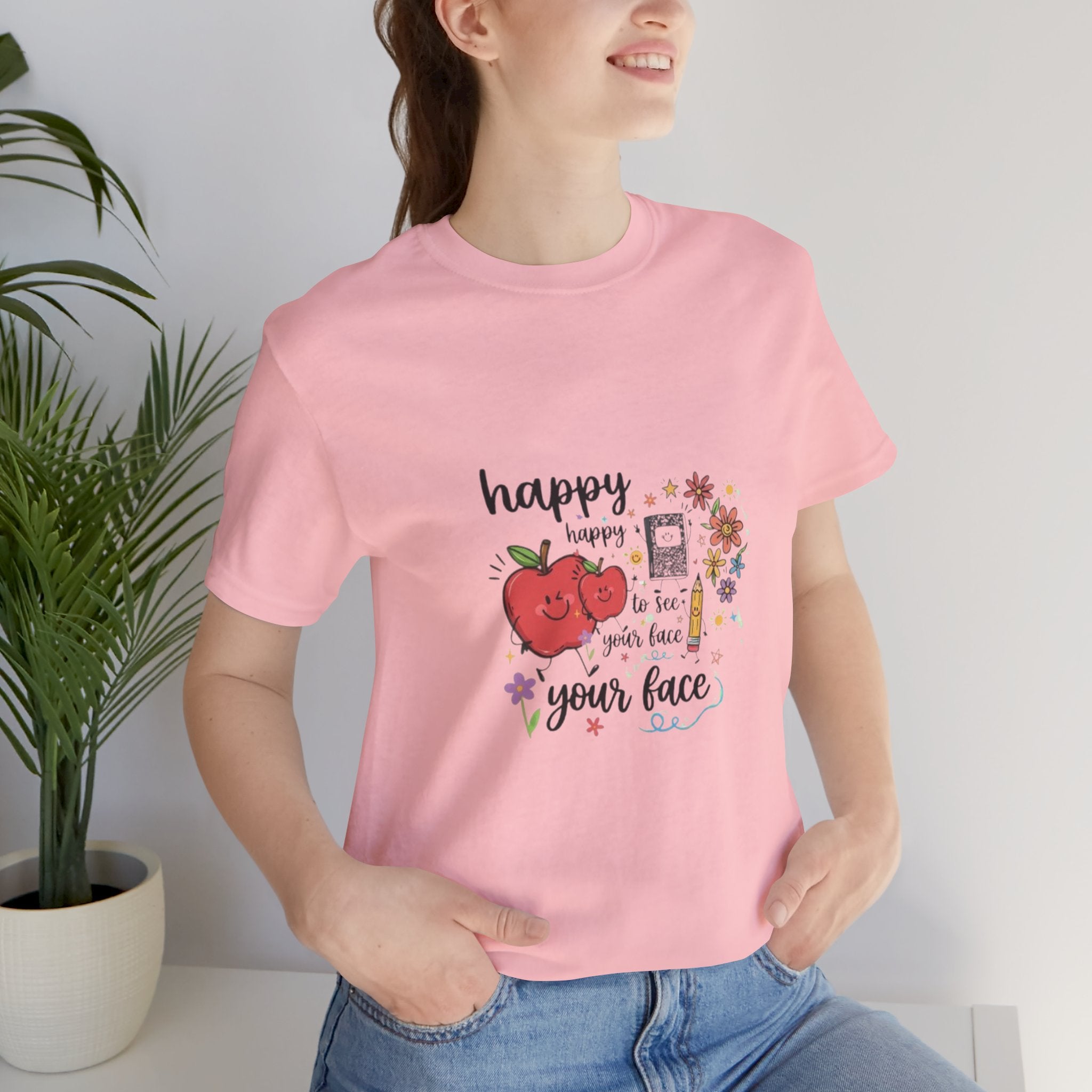 Happy to See Your Face T-Shirt | Cute Kawaii Tomato Graphic Tee