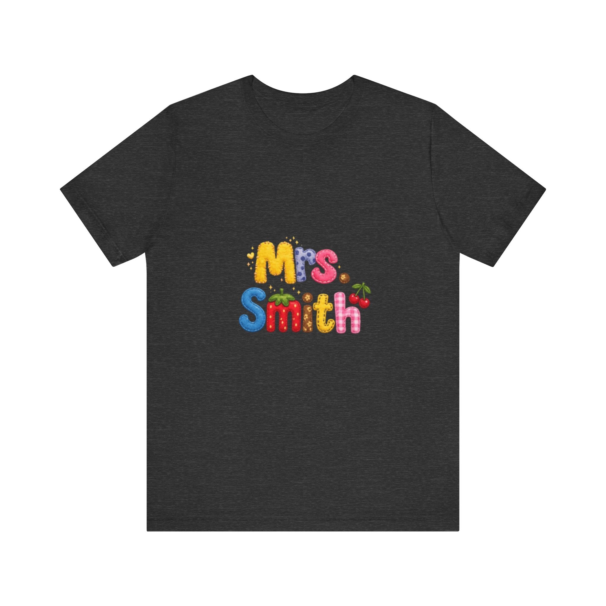 Mrs. Smith colorful bubble letters shirt | teacher name tee| Back to school Teacher Gift| teacher Gift