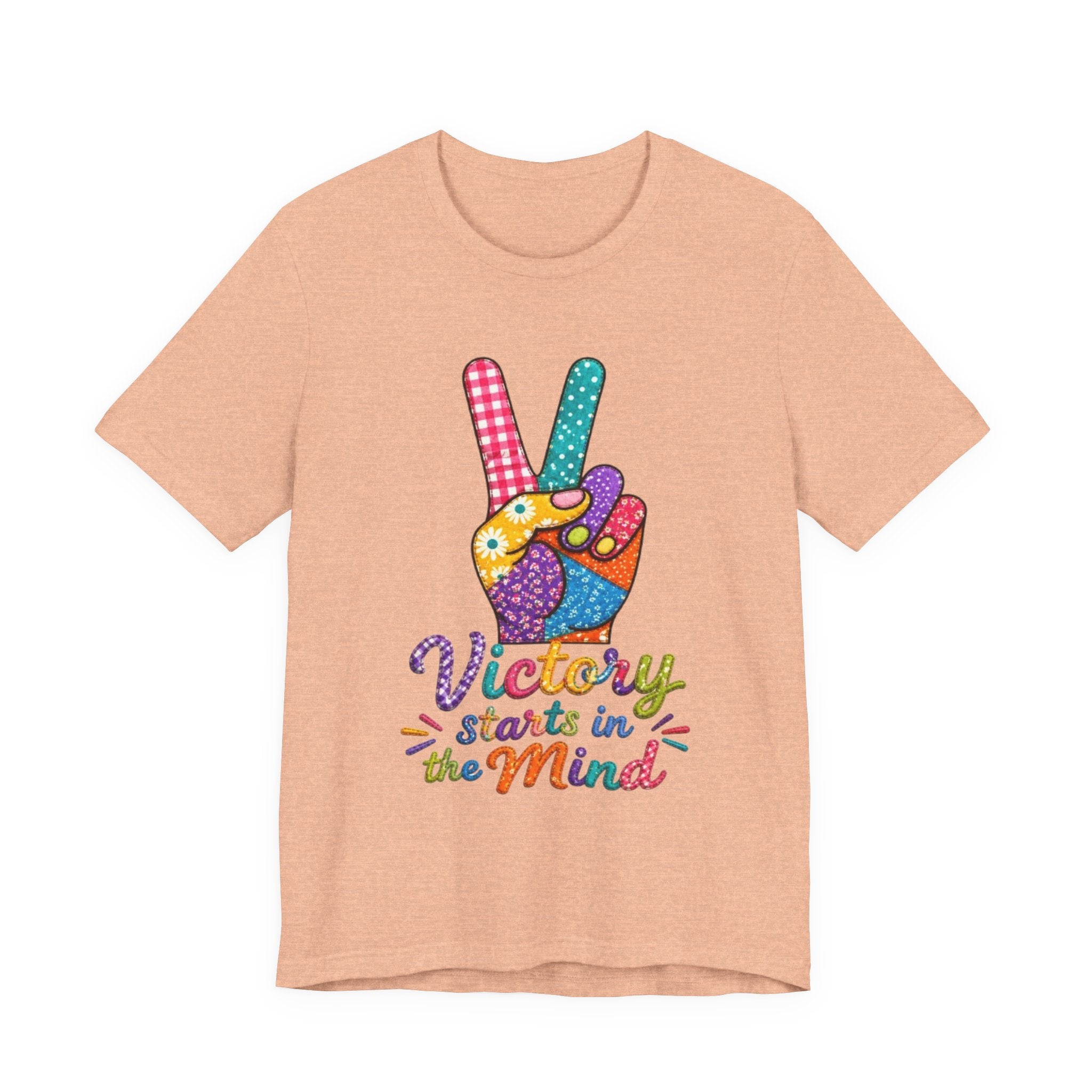 Victory Starts in the Mind Tee | Peace Sign Graphic T-Shirt