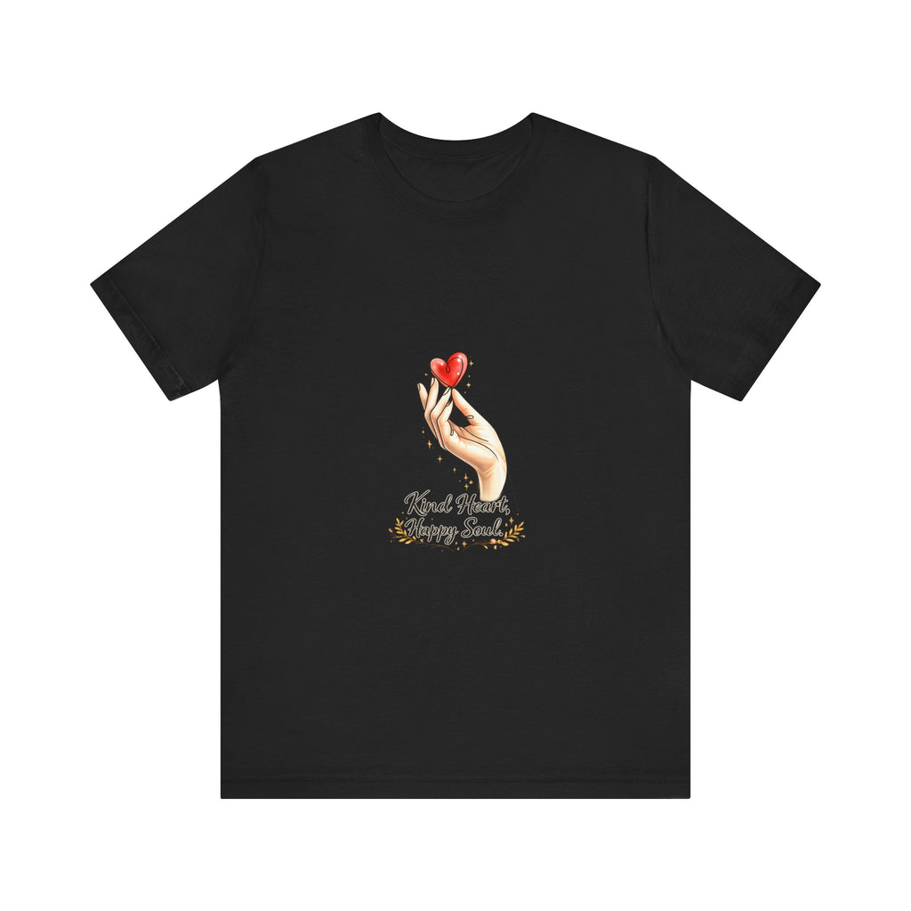Hand Holding Heart illustration Kind Heart Happy Soul T-Shirt | White Tee