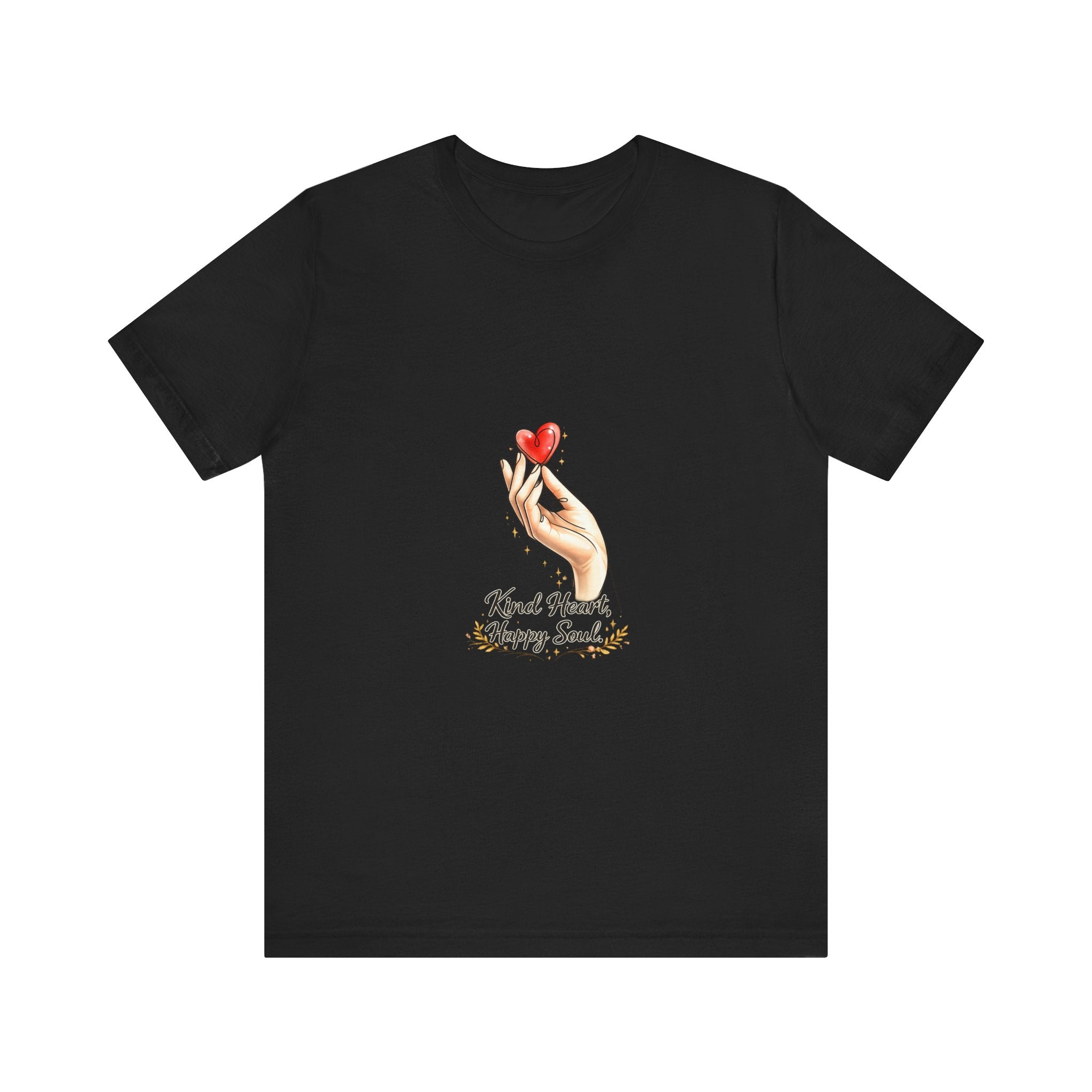 Hand Holding Heart illustration Kind Heart Happy Soul T-Shirt | White Tee