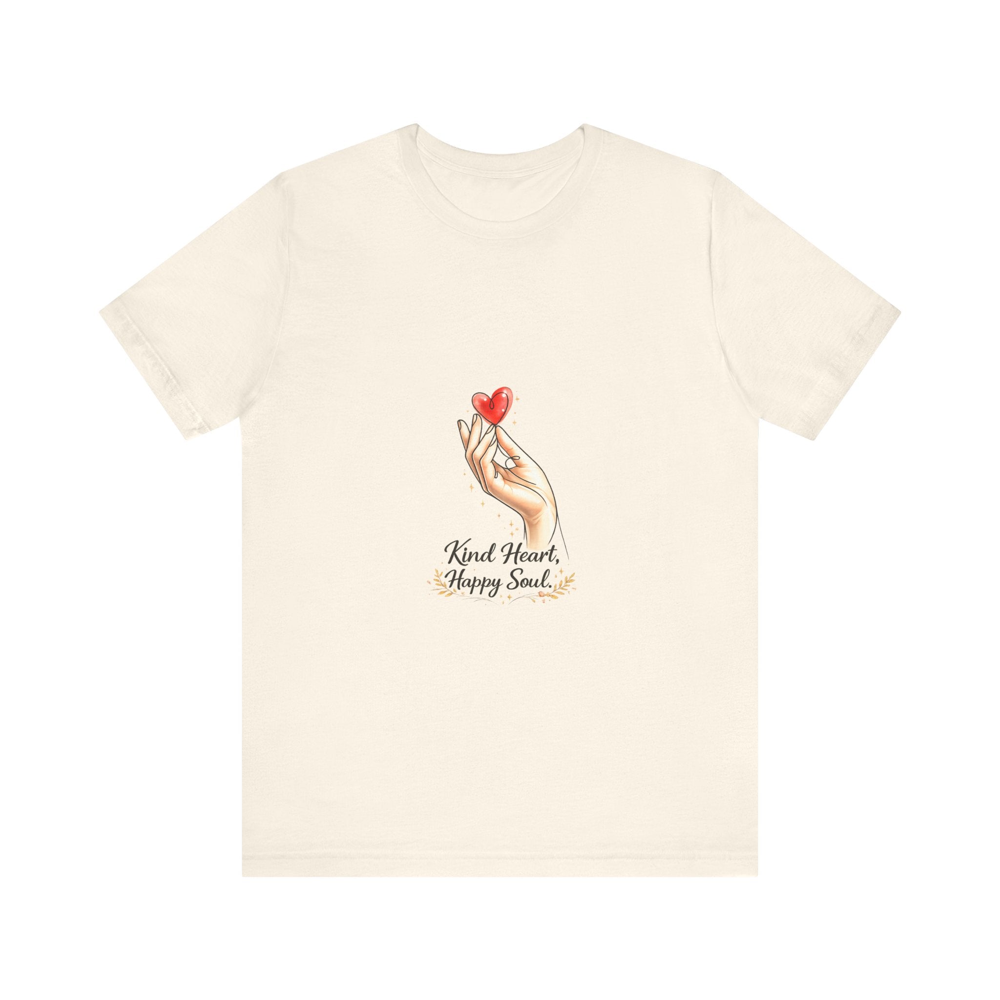 Hand Holding Heart illustration Kind Heart Happy Soul T-Shirt | White Tee