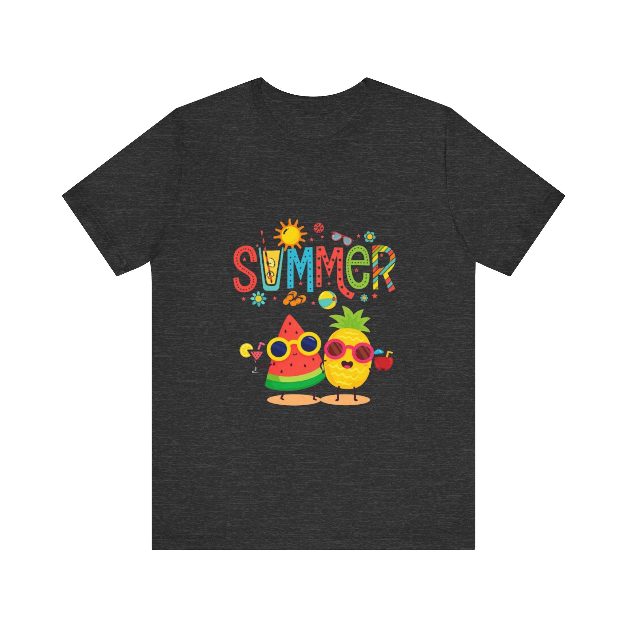 Summer Fruit Friends T-Shirt | Watermelon Pineapple Cute Graphic Tee