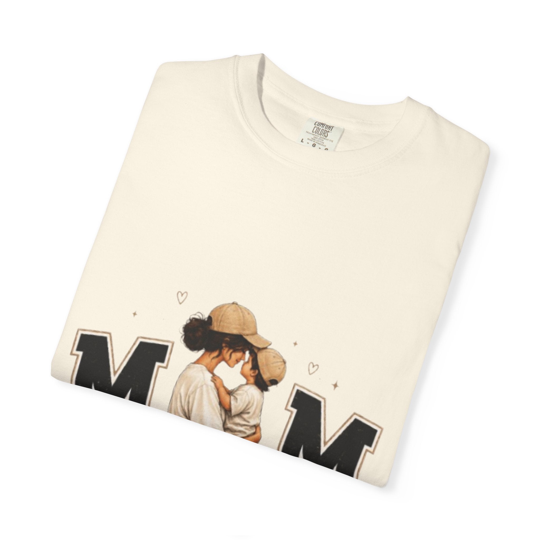 Mama and Child Illustration Mom T-Shirt | Mom Lettering Tee | Mom Gift Tee