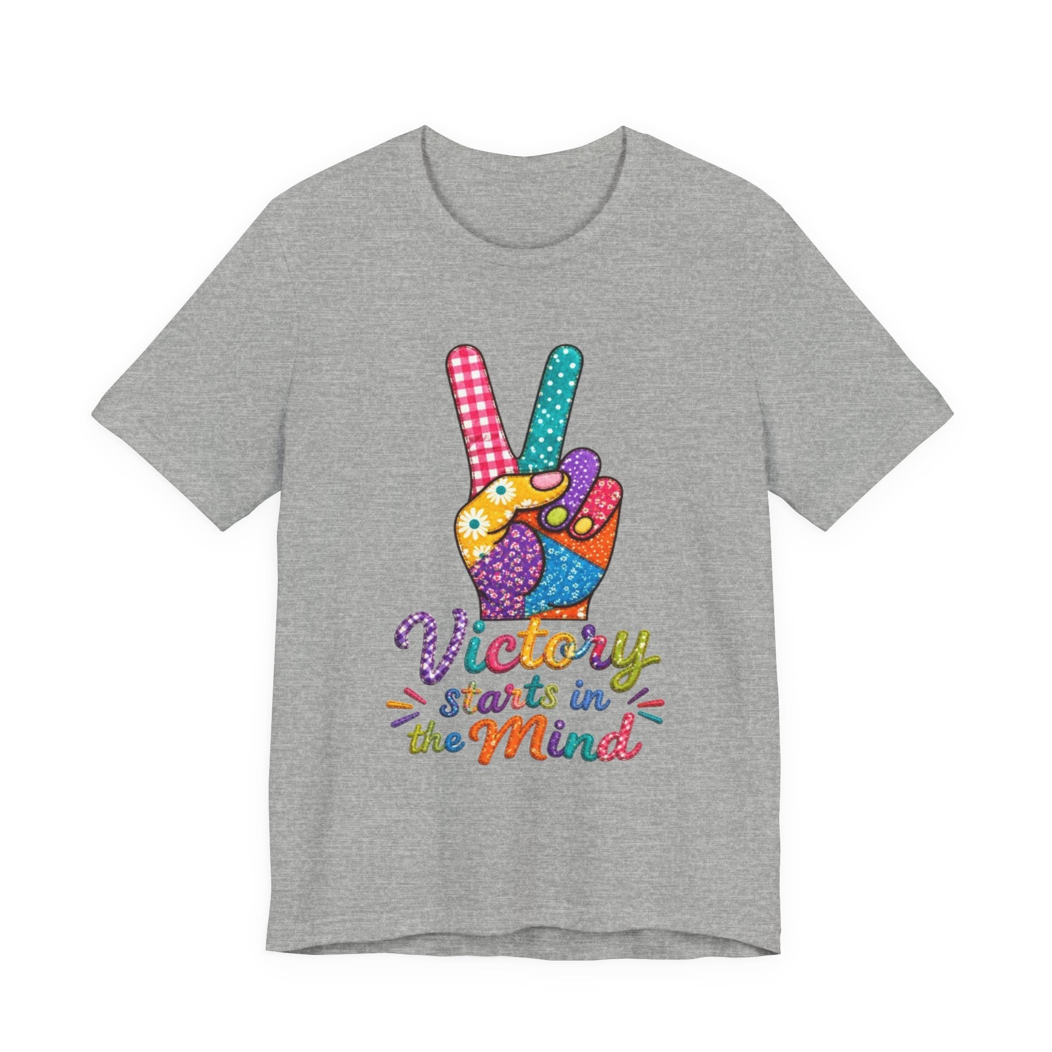 Victory Starts in the Mind Tee | Peace Sign Graphic T-Shirt