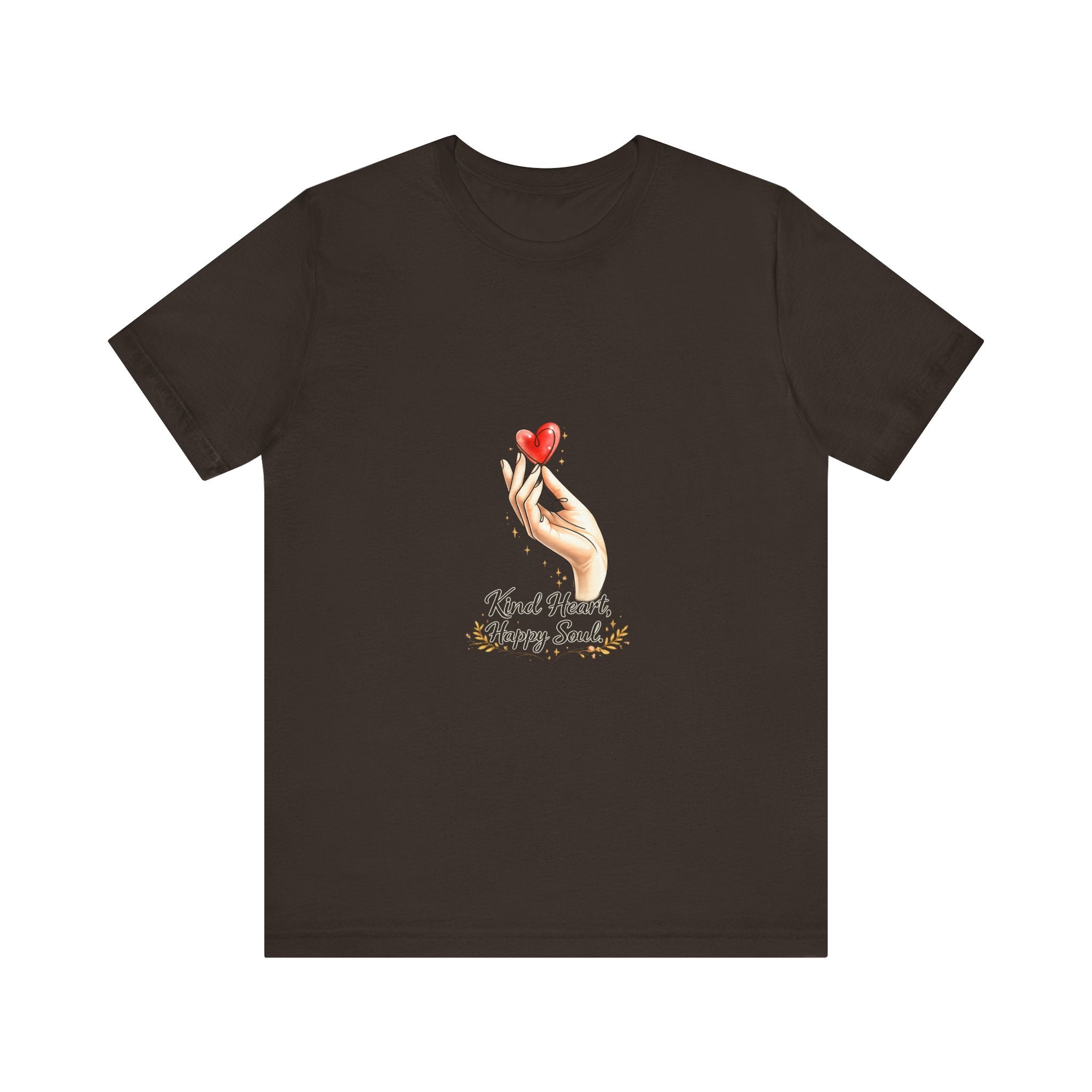 Hand Holding Heart illustration Kind Heart Happy Soul T-Shirt | White Tee