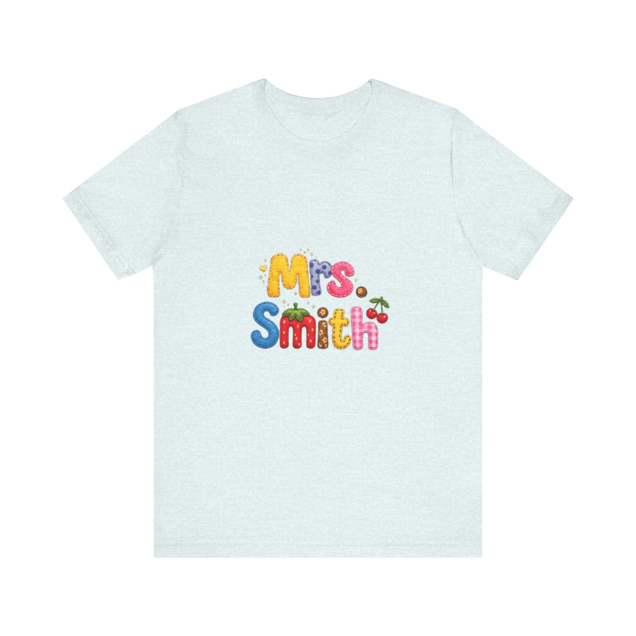 Mrs. Smith colorful bubble letters shirt | teacher name tee| Back to school Teacher Gift| teacher Gift