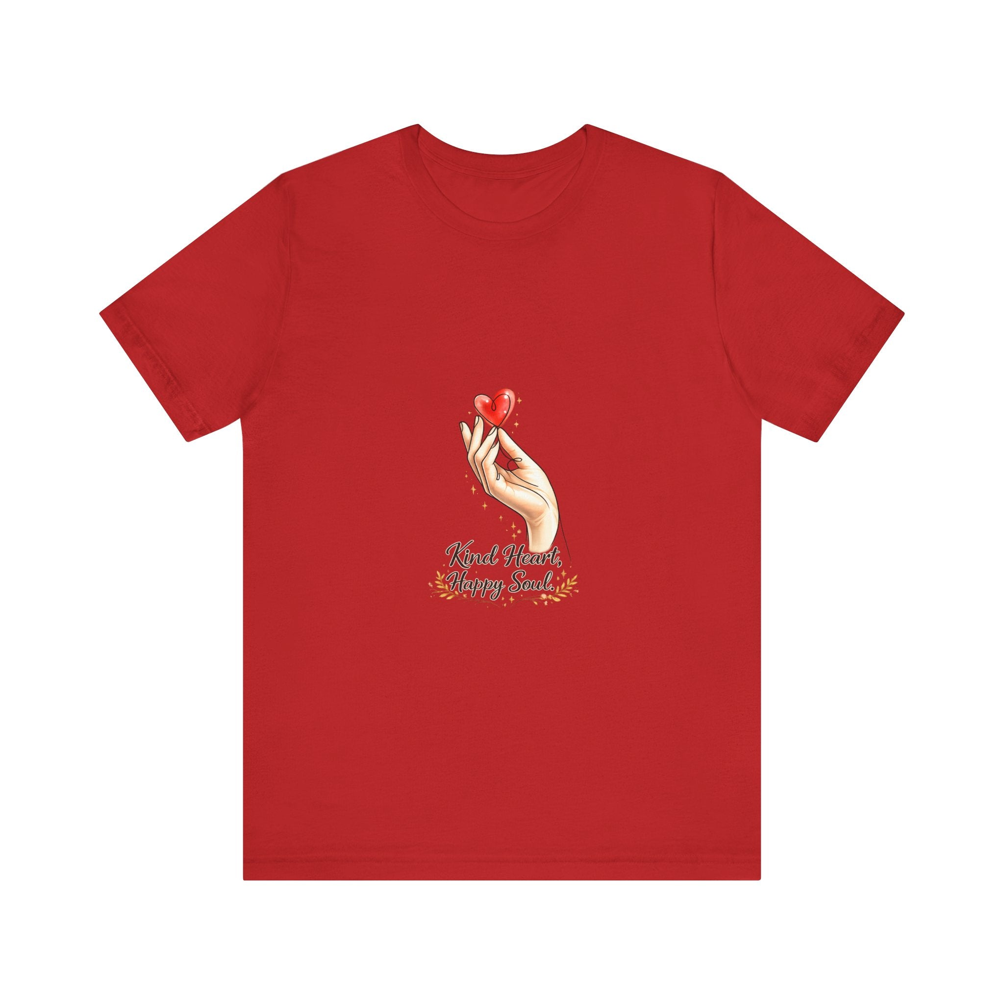 Hand Holding Heart illustration Kind Heart Happy Soul T-Shirt | White Tee