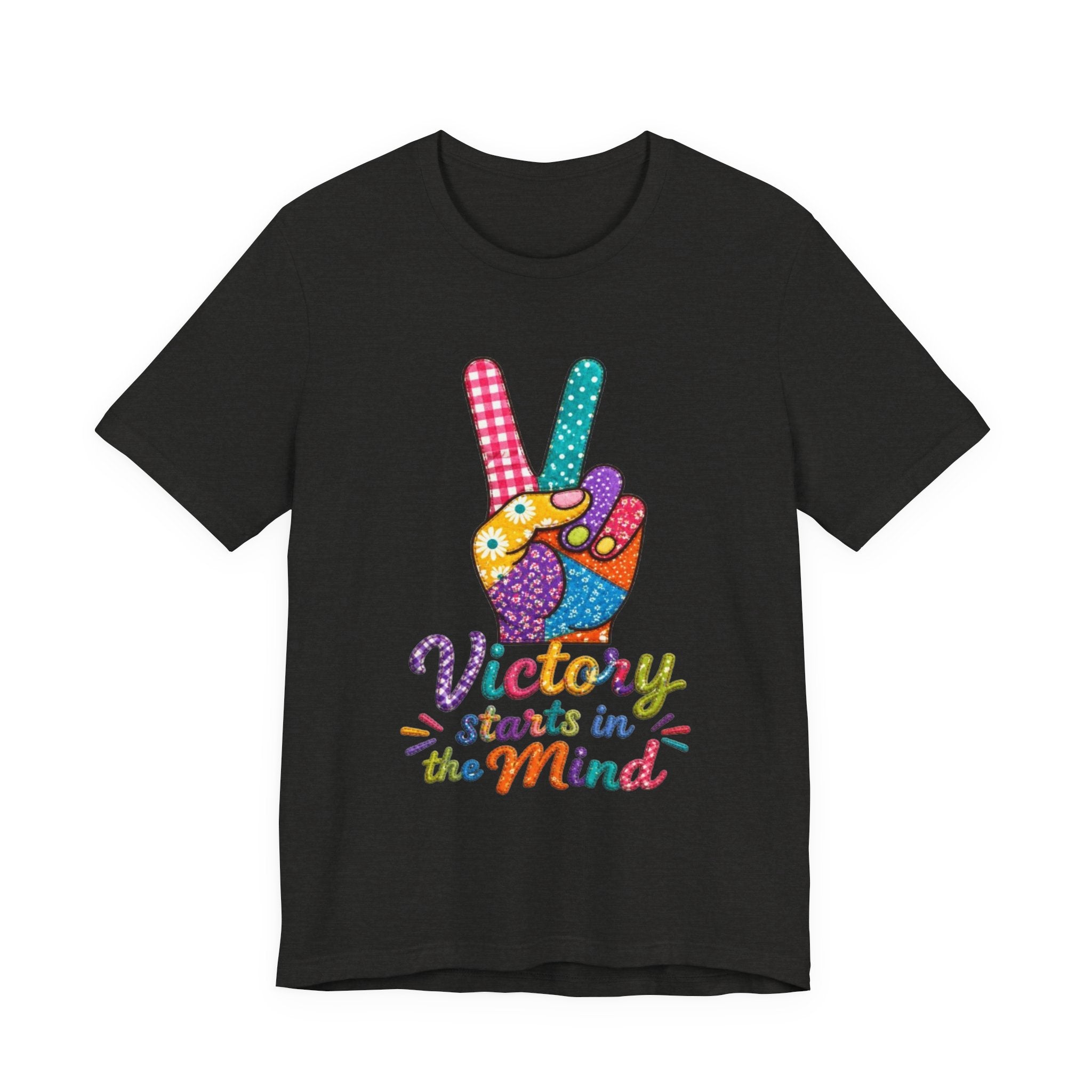 Victory Starts in the Mind Tee | Peace Sign Graphic T-Shirt