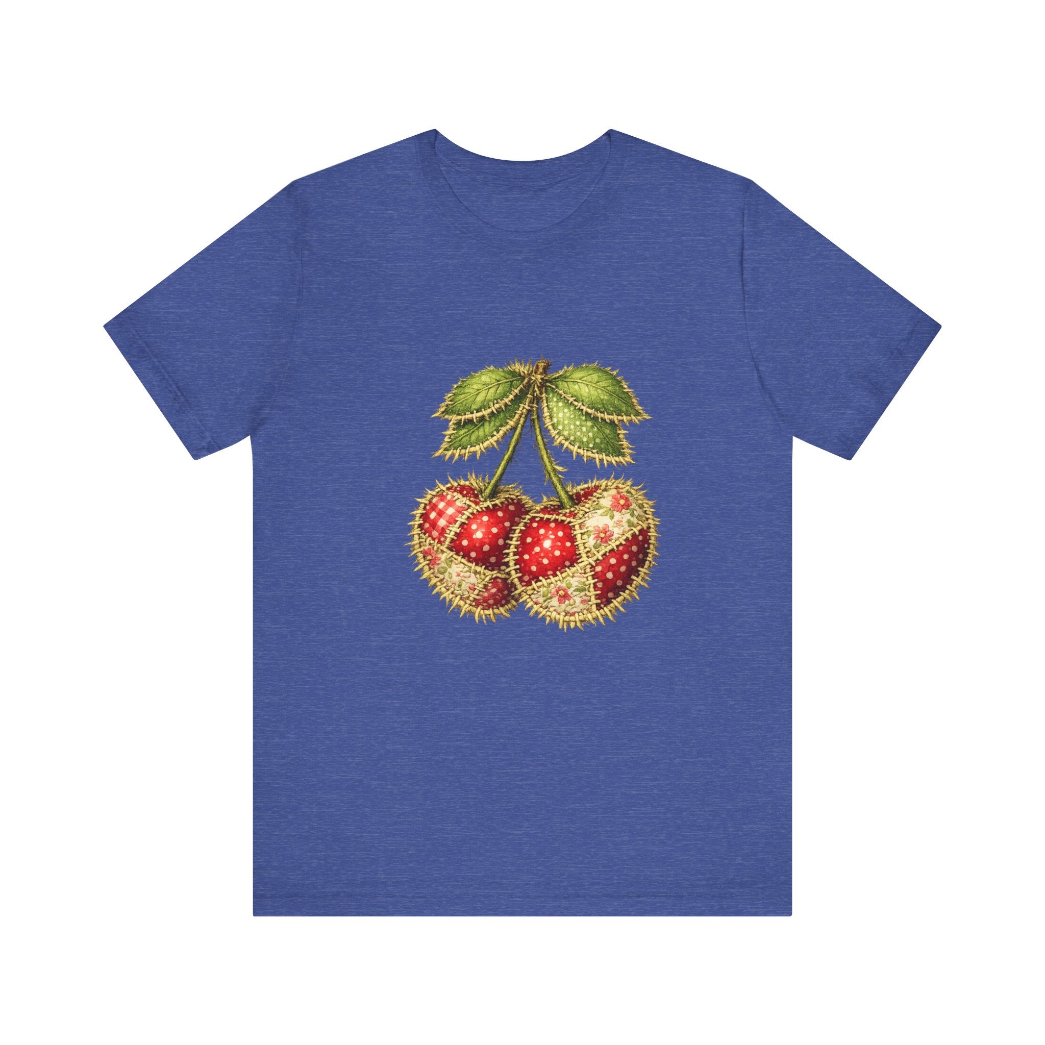 Vintage Botanical Strawberry Illustration Tee | Fruit Cherry Cluster
