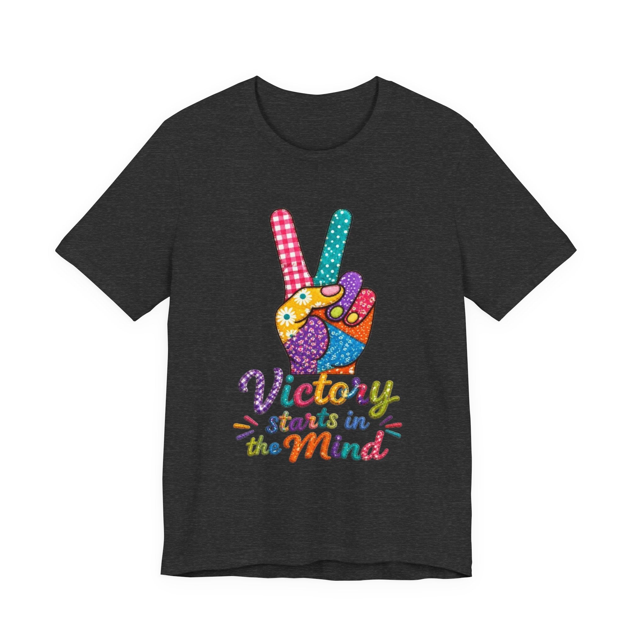 Victory Starts in the Mind Tee | Peace Sign Graphic T-Shirt