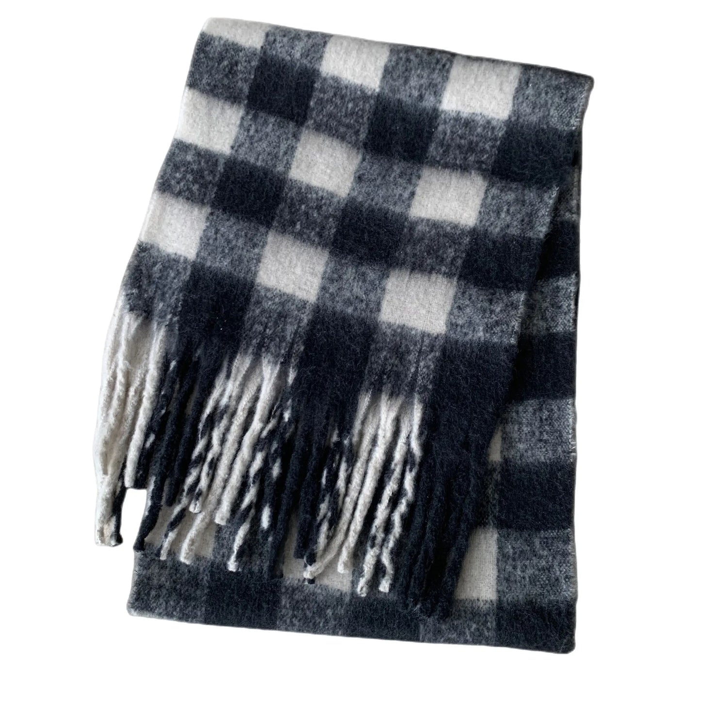 Winter Scarf Women Luxury Autumn Winter Cashmere Scarf Thickened Warm Shawl Classic Tassels Fluffy Scarf Solid Color Soft Shawl scarf and shawl