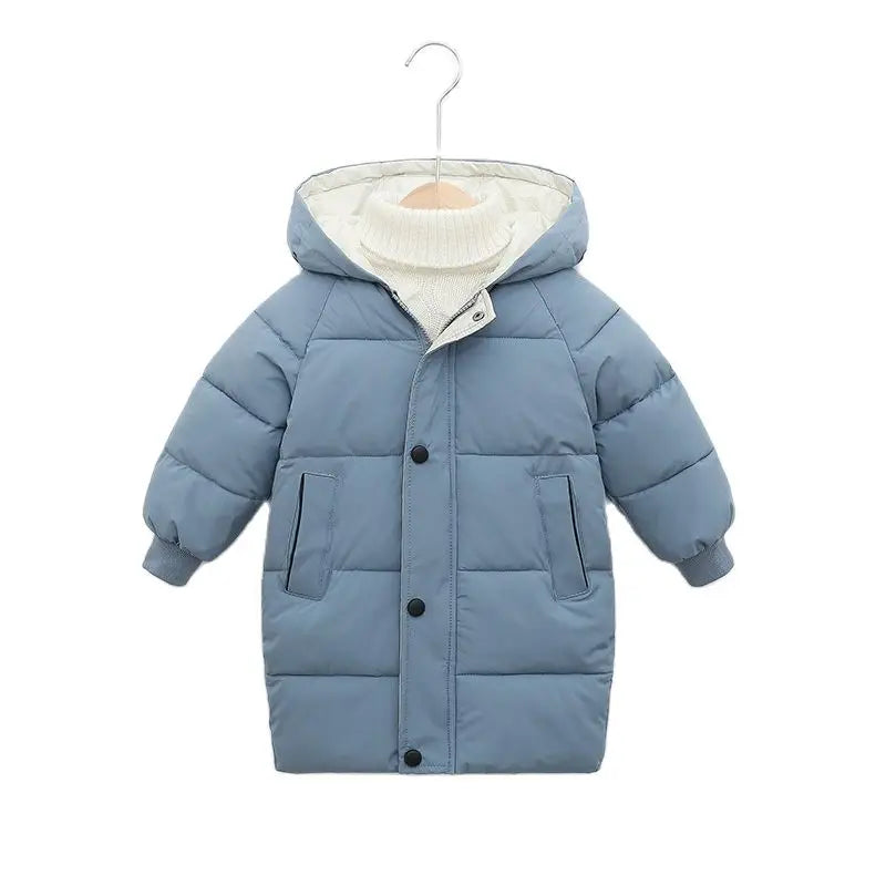 Kids Down Long Outerwear Winter Autumn Teen Cotton Clothes Boys Girls Cotton-Padded Parka Coats Big Children Thicken Warm Jacket  girls jackets and coats