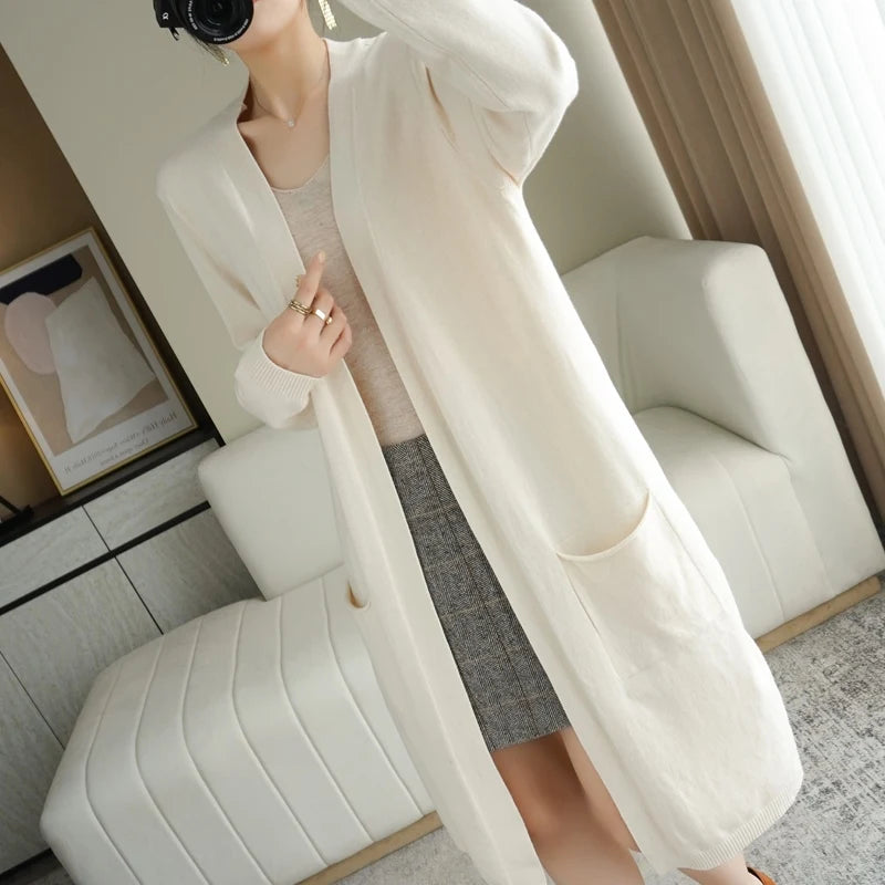 Women's Cashmere cardigans Cardigan women sweater coat V-Neck  sweater