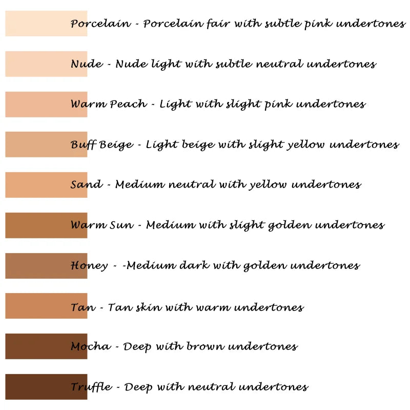 30ml Foundation Makeup 10 Colors Liquid Matte Moisturizer Face Base High Coverage Brighten Concealer Cream TSLM1face