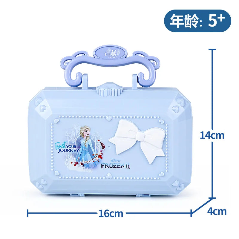 Disney new girls frozen 2 princess elsa anna Cosmetics Beauty  Set Toy with box kids princess Fashion Toys Play House Gift kids makeup